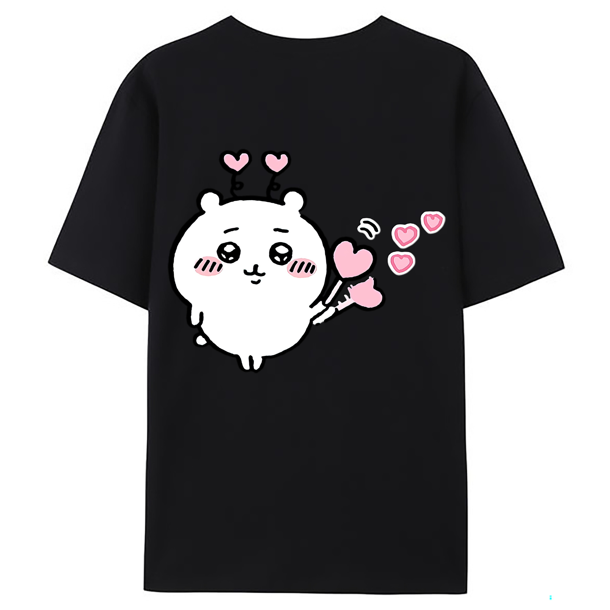 （画像用） ちいかわ ちいかわ Chii-kawa chiikawa 綿100％ メンズ半袖Tシャツ（バックプリント） 通気性