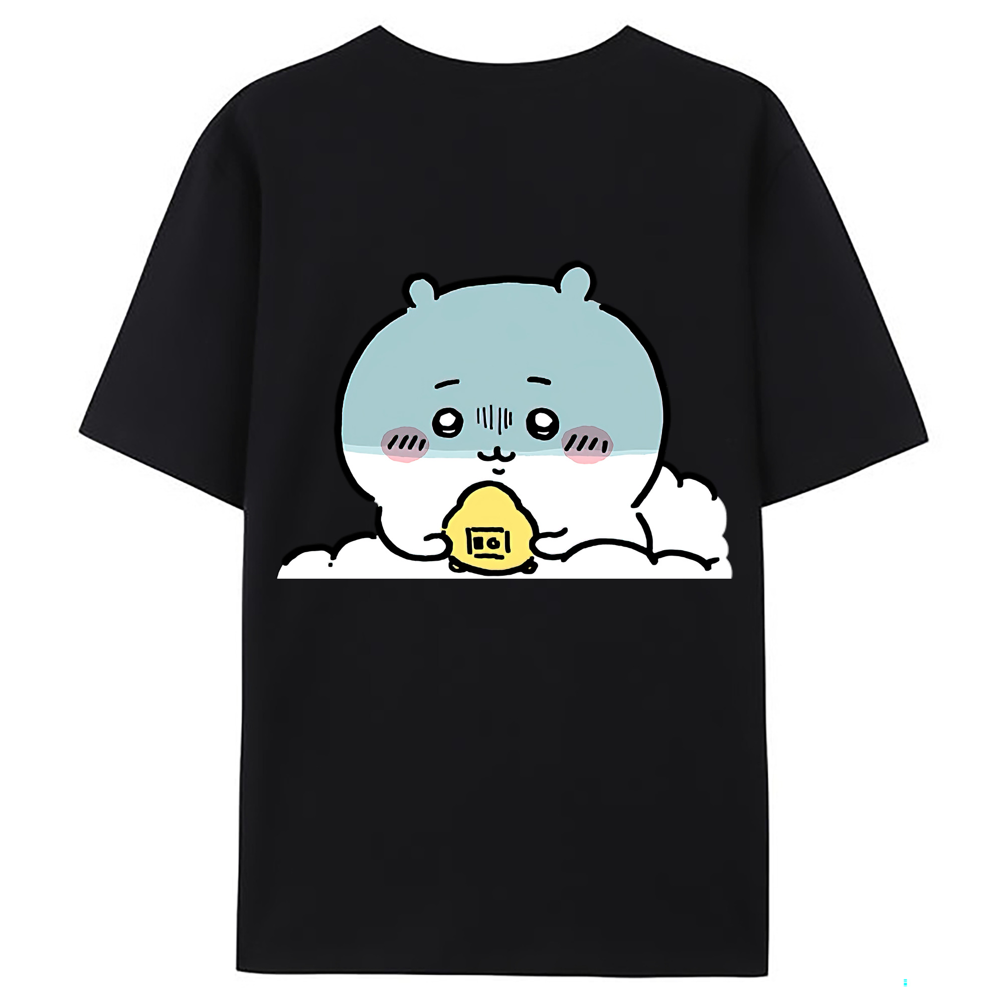 （画像用） ちいかわ ちいかわ Chii-kawa chiikawa 綿100％ メンズ半袖Tシャツ（バックプリント） 通気性