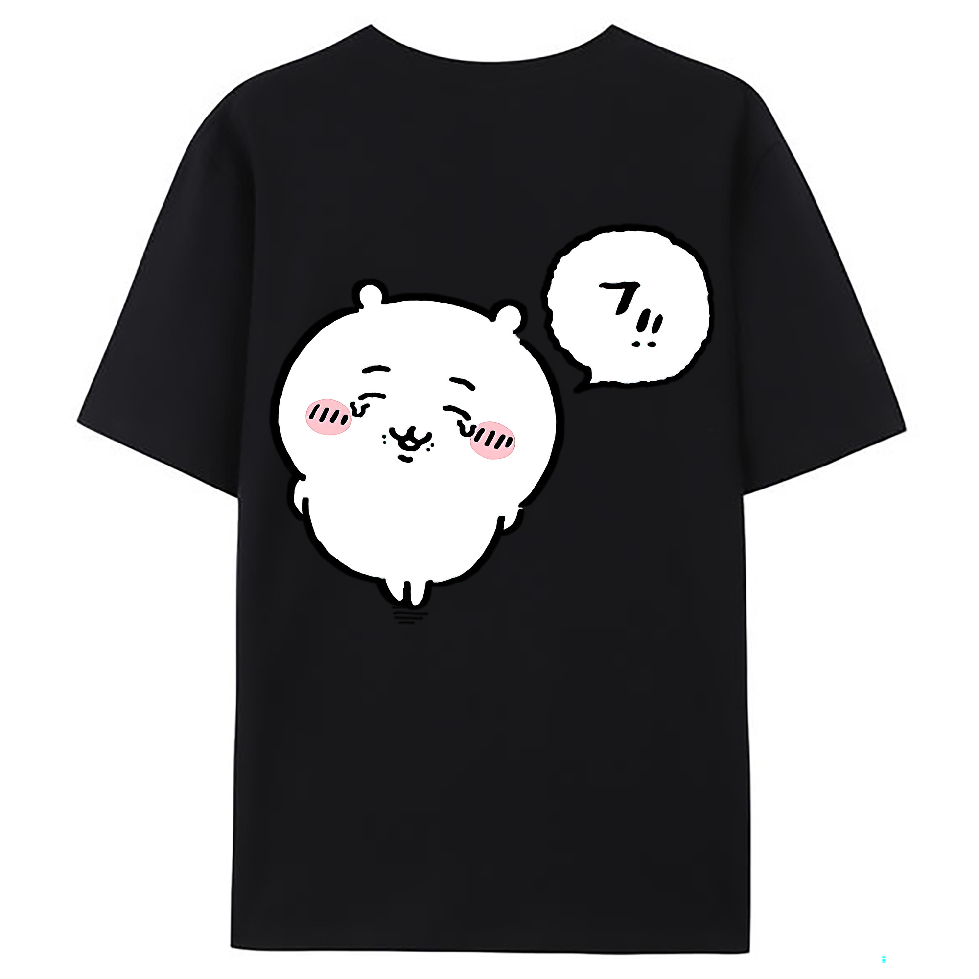（画像用） ちいかわ ちいかわ Chii-kawa chiikawa 綿100％ メンズ半袖Tシャツ（バックプリント） 通気性