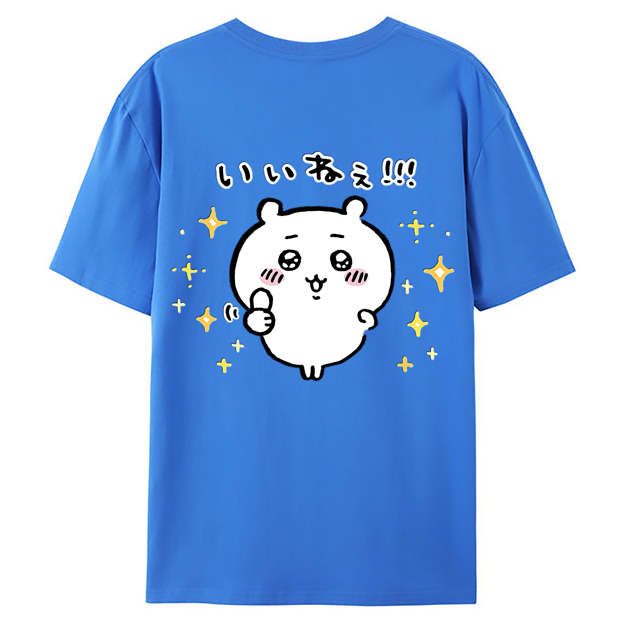 （画像用） ちいかわ ちいかわ Chii-kawa chiikawa 綿100％ メンズ半袖Tシャツ（バックプリント） 通気性