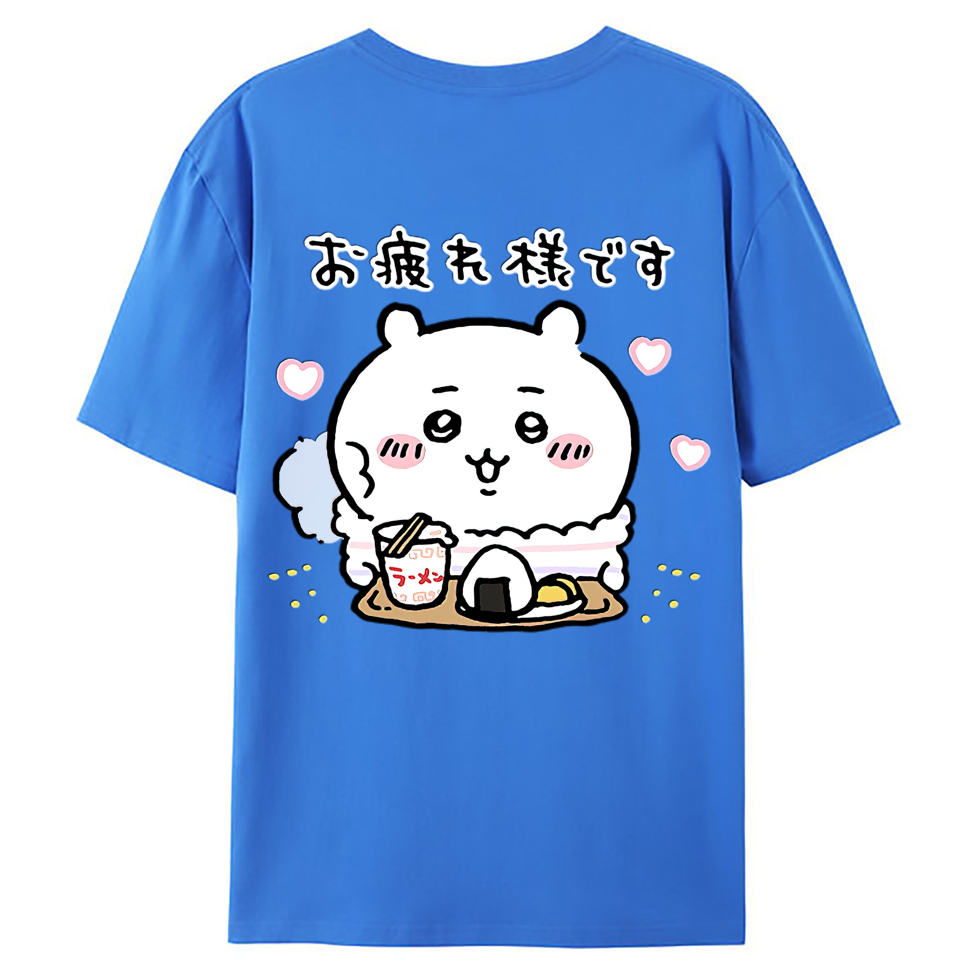 （画像用） ちいかわ ちいかわ Chii-kawa chiikawa 綿100％ メンズ半袖Tシャツ（バックプリント） 通気性