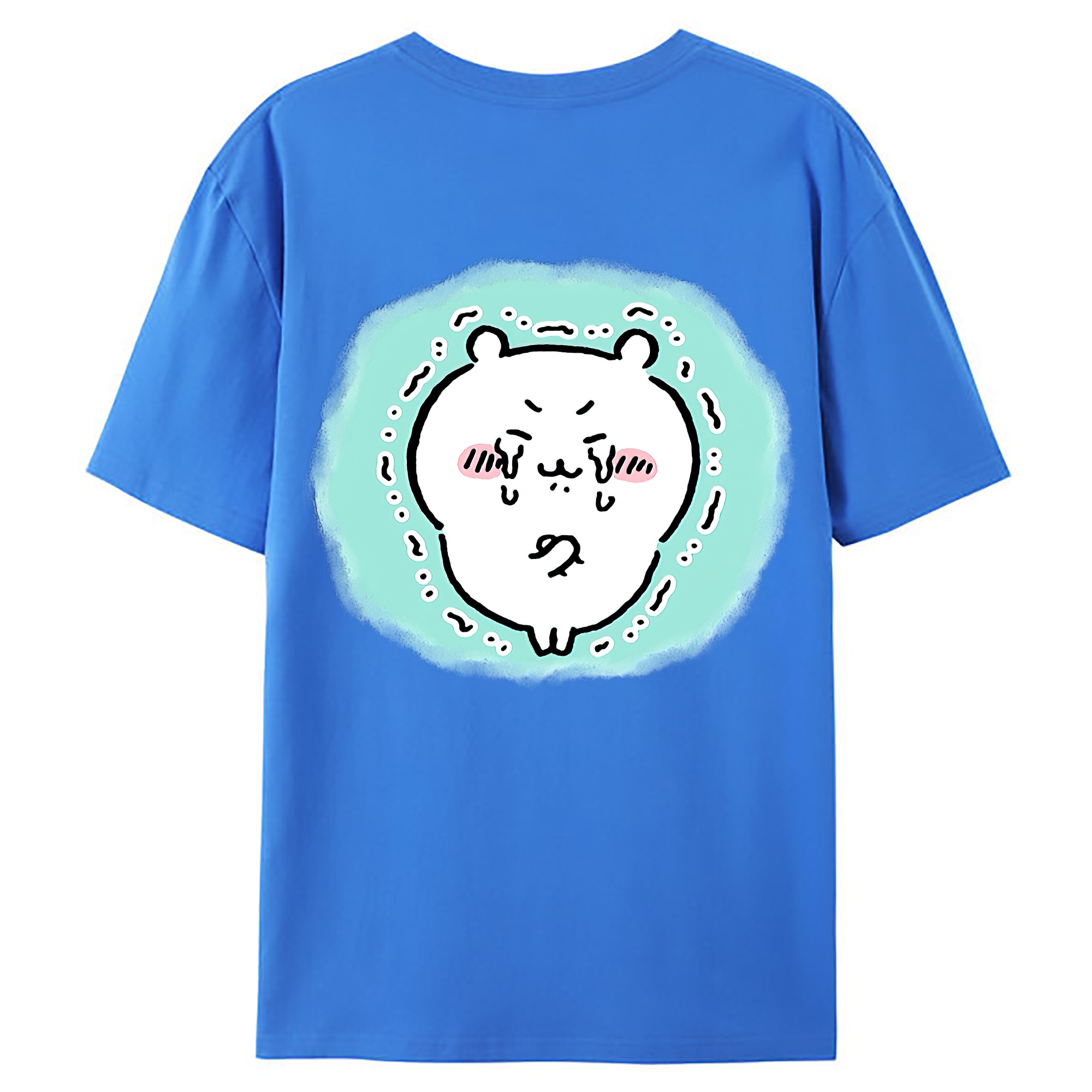 （画像用） ちいかわ ちいかわ Chii-kawa chiikawa 綿100％ メンズ半袖Tシャツ（バックプリント） 通気性