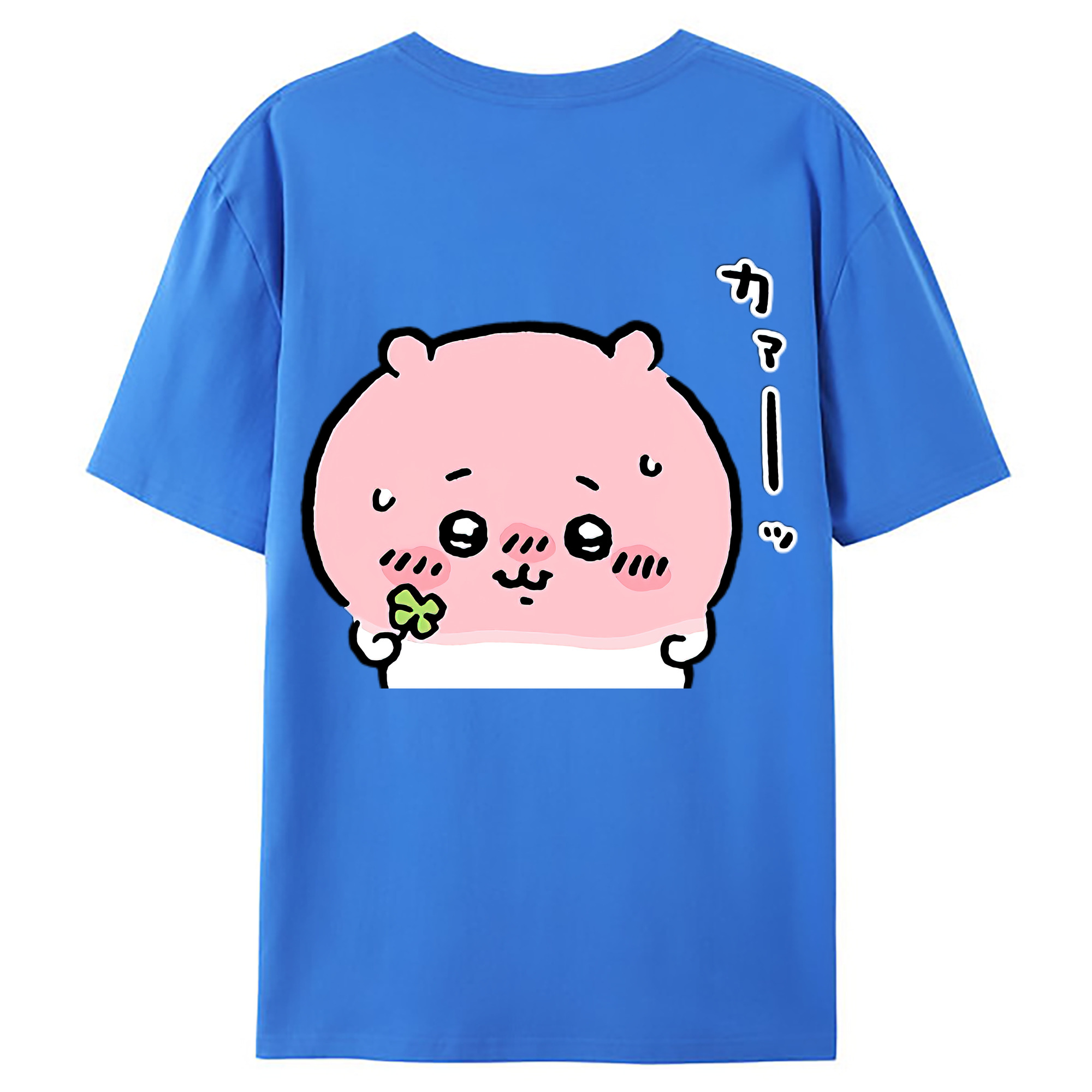 （画像用） ちいかわ ちいかわ Chii-kawa chiikawa 綿100％ メンズ半袖Tシャツ（バックプリント） 通気性