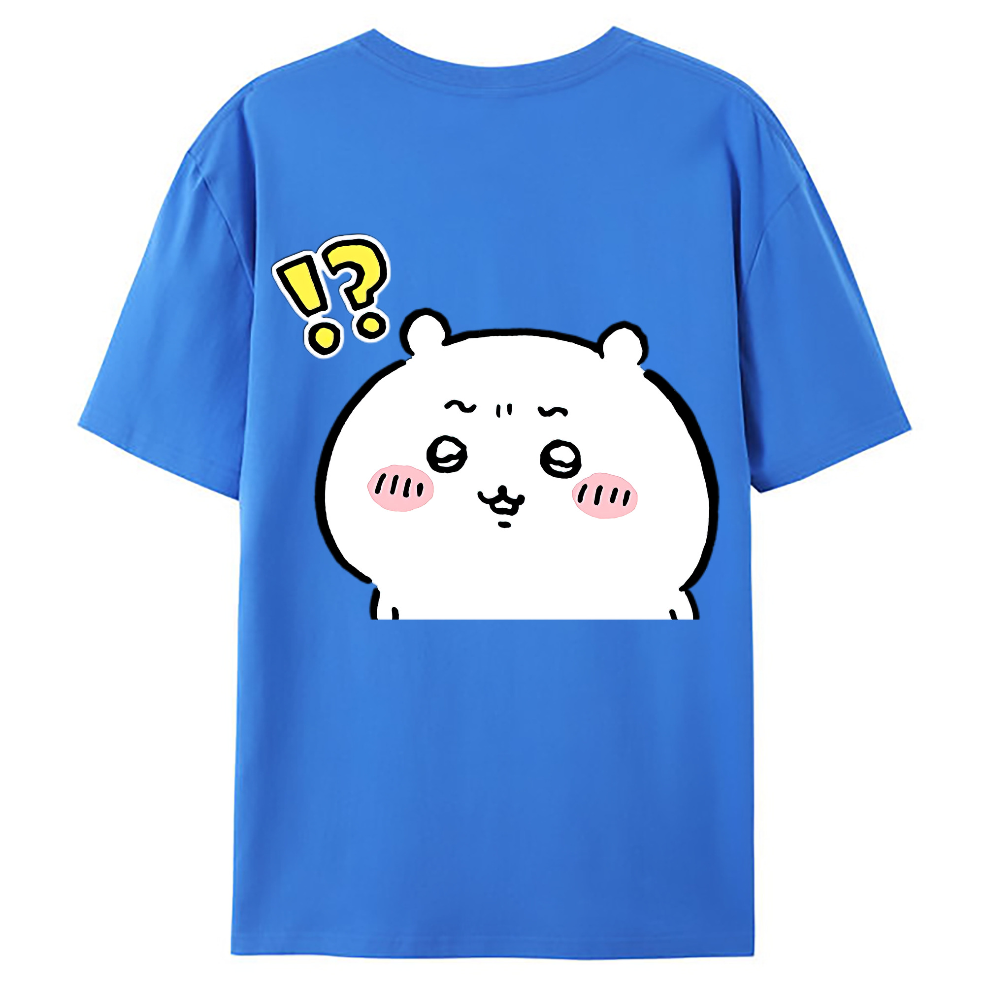 （画像用） ちいかわ ちいかわ Chii-kawa chiikawa 綿100％ メンズ半袖Tシャツ（バックプリント） 通気性