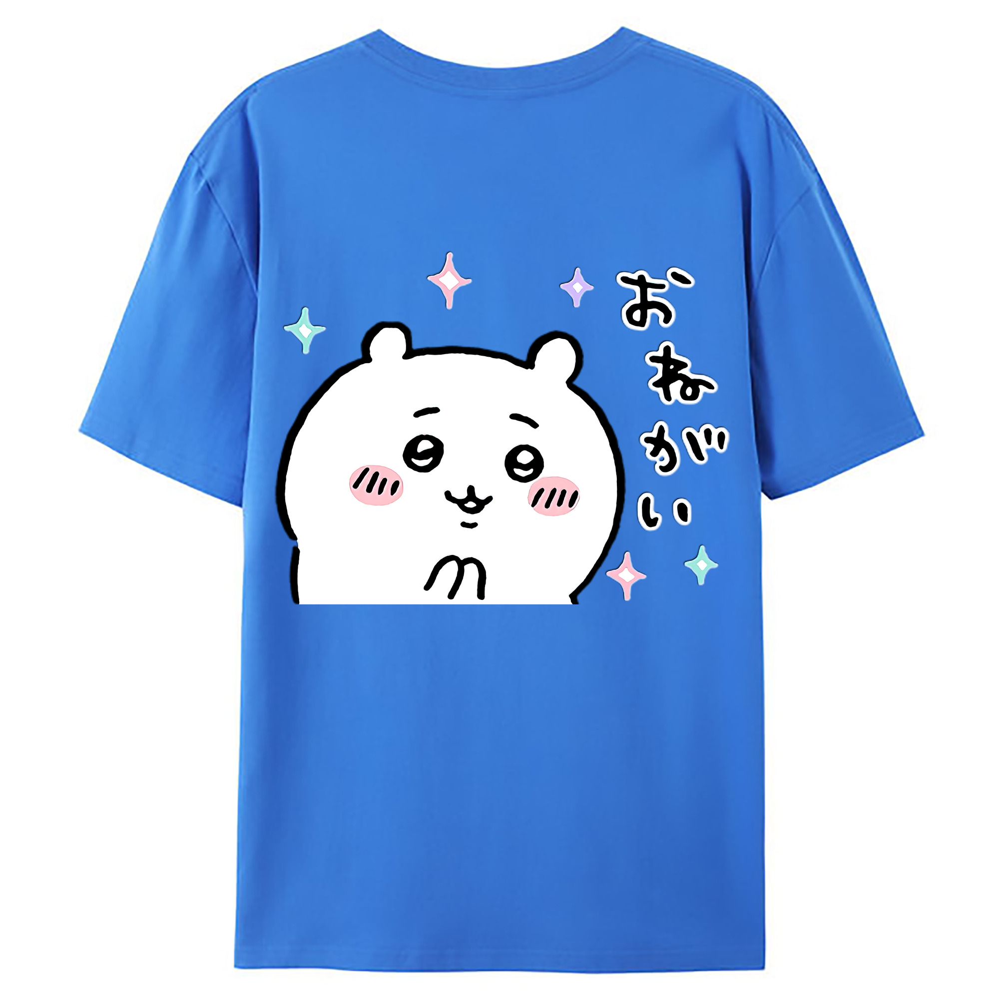 （画像用） ちいかわ ちいかわ Chii-kawa chiikawa 綿100％ メンズ半袖Tシャツ（バックプリント） 通気性
