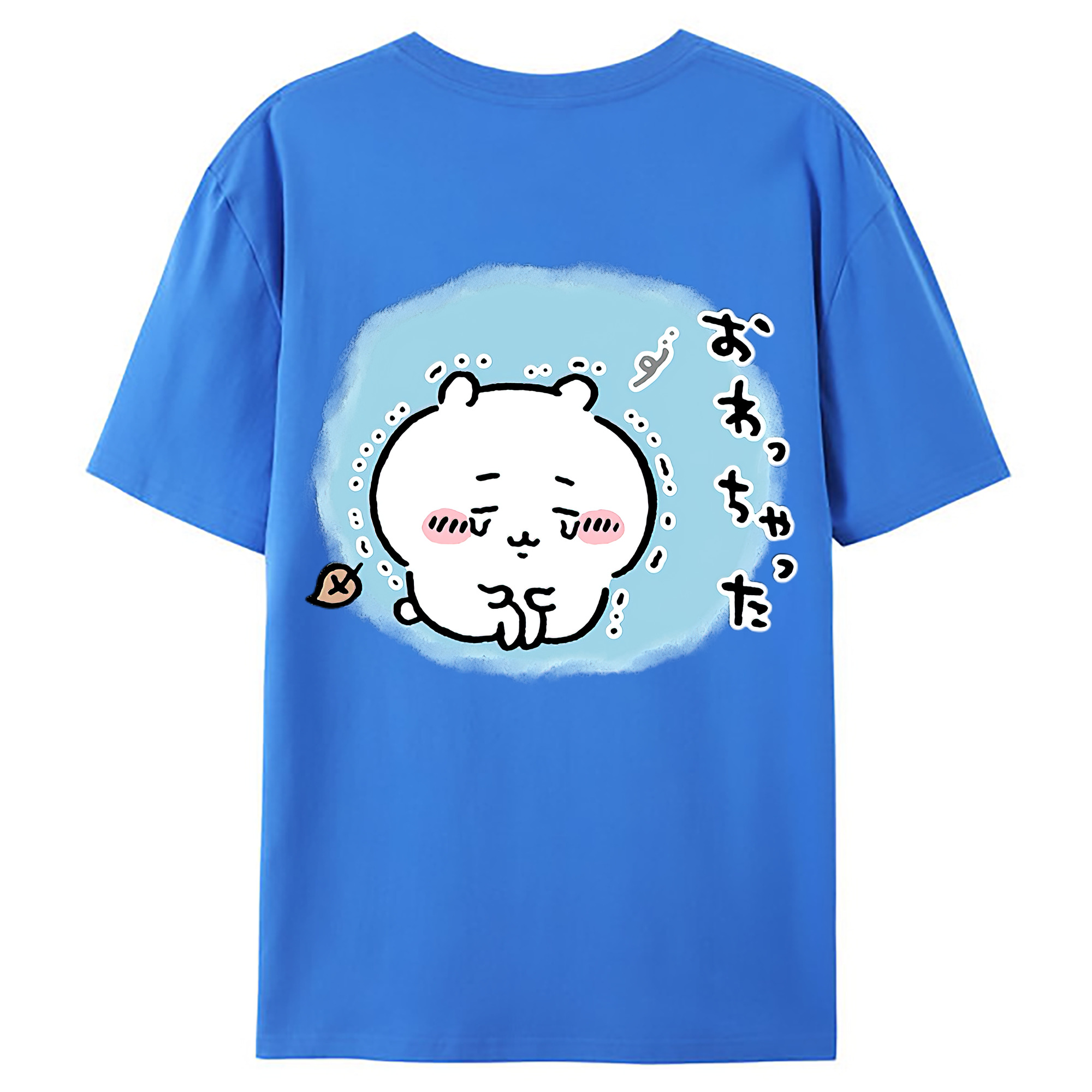 （画像用） ちいかわ ちいかわ Chii-kawa chiikawa 綿100％ メンズ半袖Tシャツ（バックプリント） 通気性