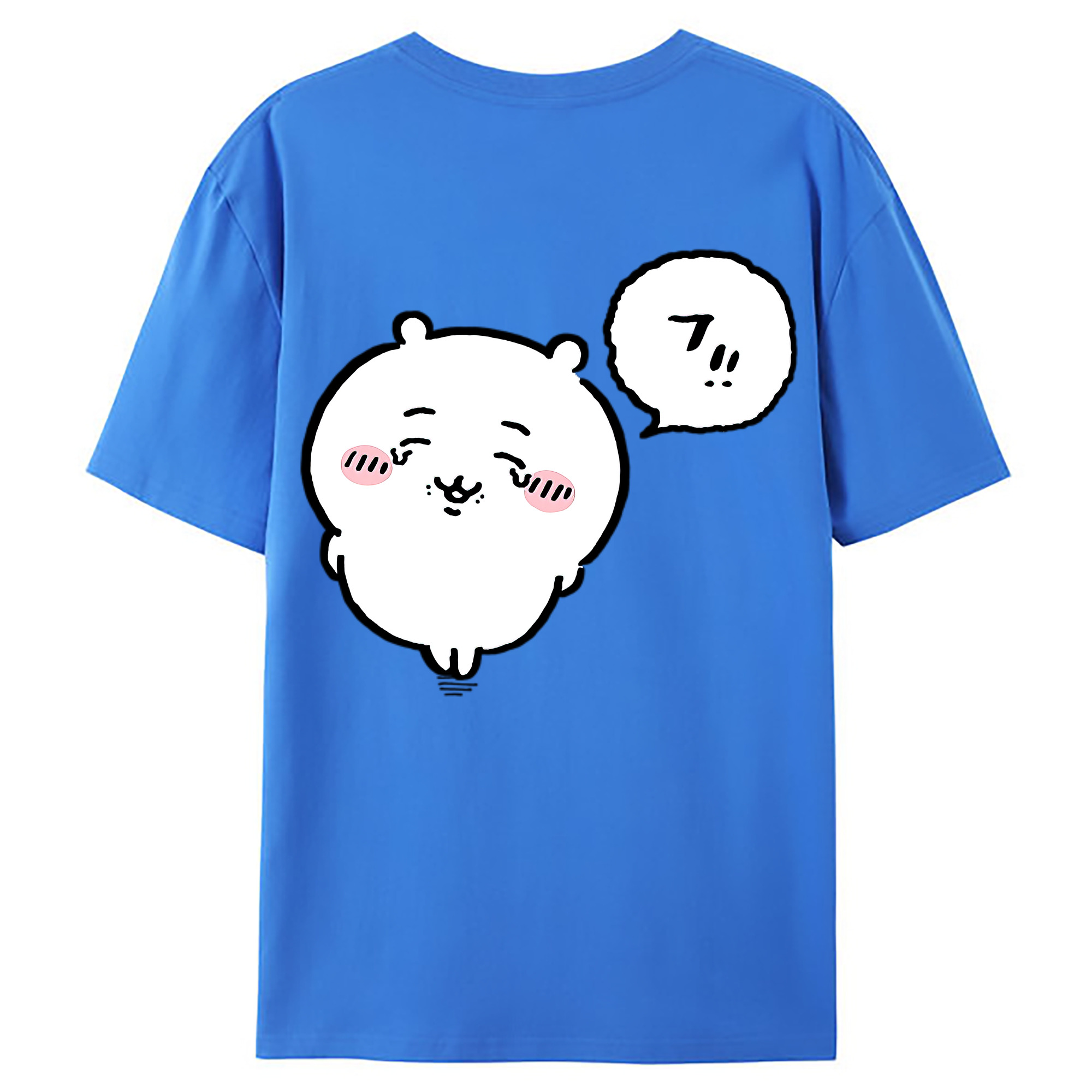 （画像用） ちいかわ ちいかわ Chii-kawa chiikawa 綿100％ メンズ半袖Tシャツ（バックプリント） 通気性