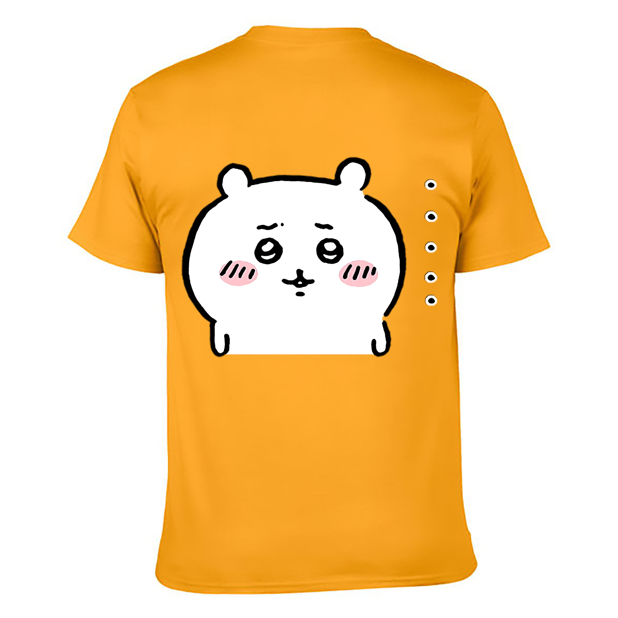 （画像用） ちいかわ ちいかわ Chii-kawa chiikawa 綿100％ メンズ半袖Tシャツ（バックプリント） 通気性