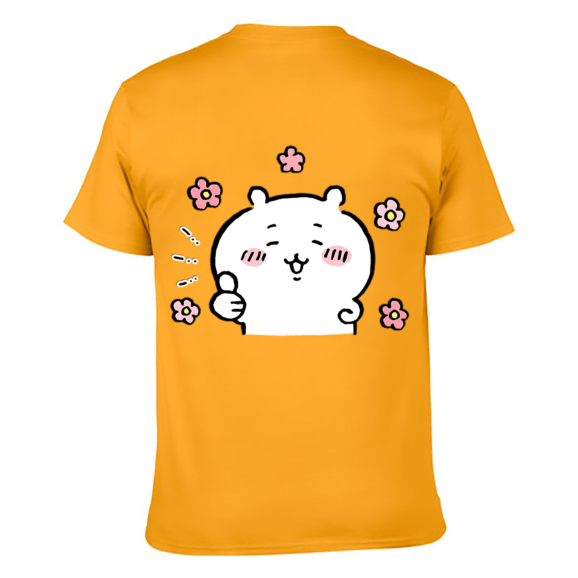 （画像用） ちいかわ ちいかわ Chii-kawa chiikawa 綿100％ メンズ半袖Tシャツ（バックプリント） 通気性
