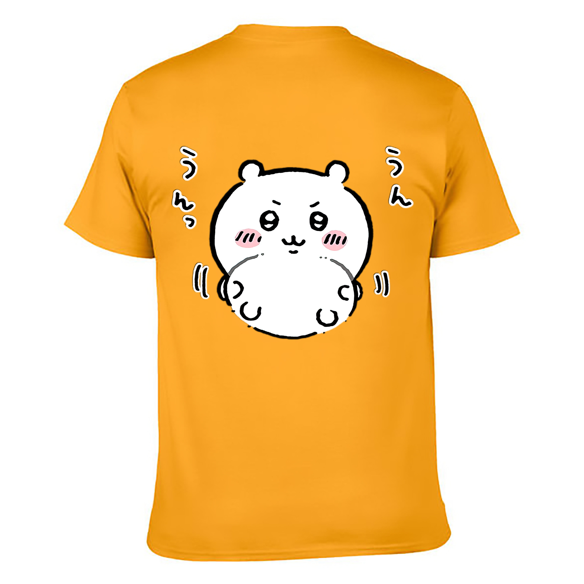 （画像用） ちいかわ ちいかわ Chii-kawa chiikawa 綿100％ メンズ半袖Tシャツ（バックプリント） 通気性