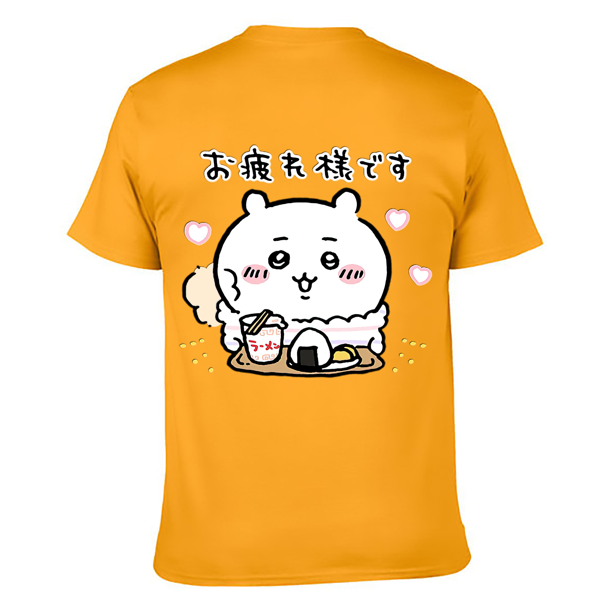 （画像用） ちいかわ ちいかわ Chii-kawa chiikawa 綿100％ メンズ半袖Tシャツ（バックプリント） 通気性