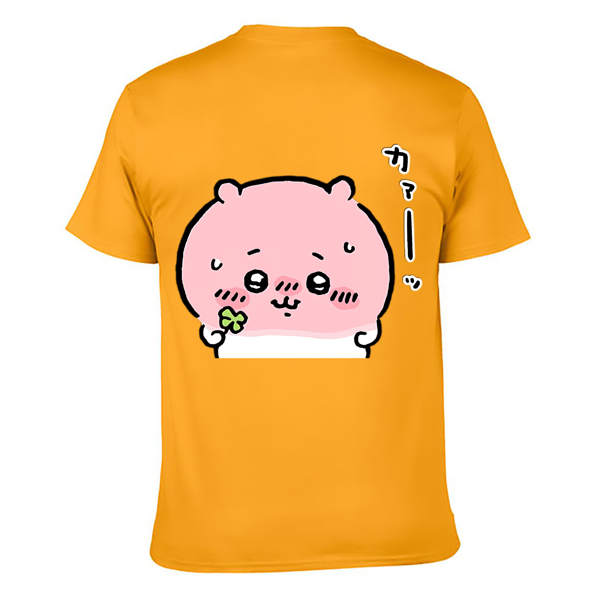 （画像用） ちいかわ ちいかわ Chii-kawa chiikawa 綿100％ メンズ半袖Tシャツ（バックプリント） 通気性