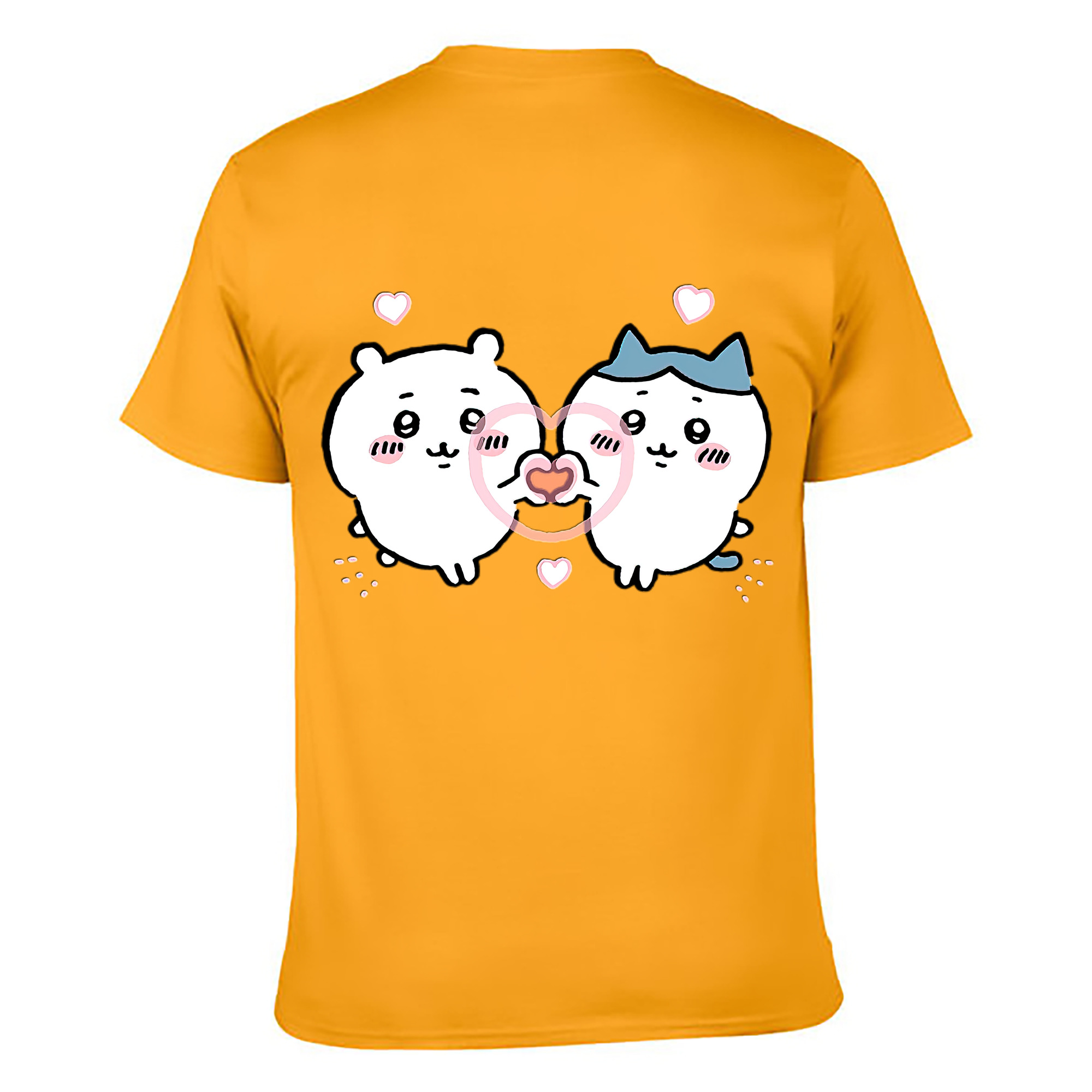 （画像用） ちいかわ ちいかわ Chii-kawa chiikawa 綿100％ メンズ半袖Tシャツ（バックプリント） 通気性