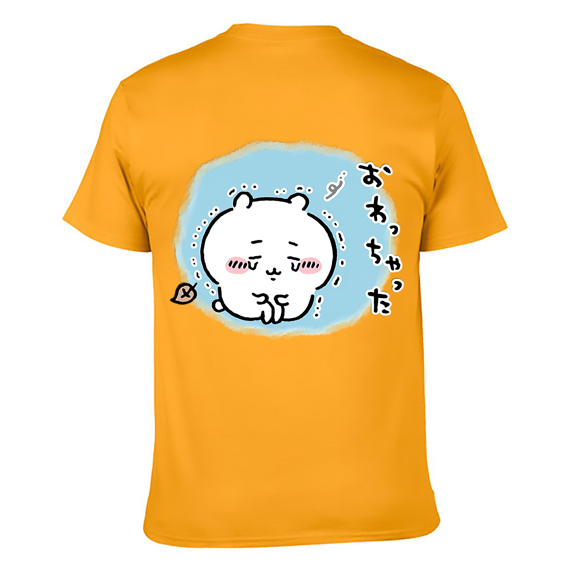 （画像用） ちいかわ ちいかわ Chii-kawa chiikawa 綿100％ メンズ半袖Tシャツ（バックプリント） 通気性