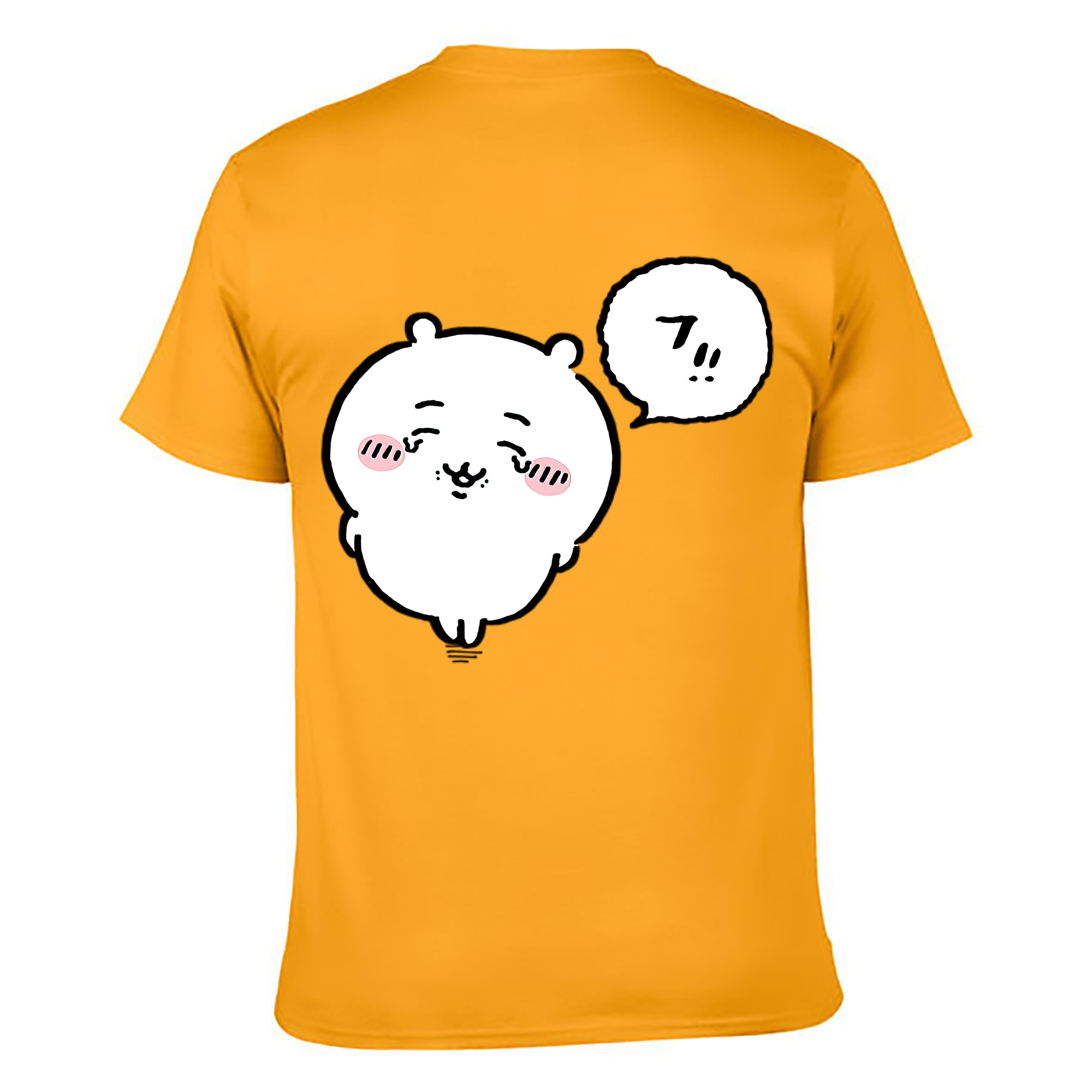 （画像用） ちいかわ ちいかわ Chii-kawa chiikawa 綿100％ メンズ半袖Tシャツ（バックプリント） 通気性