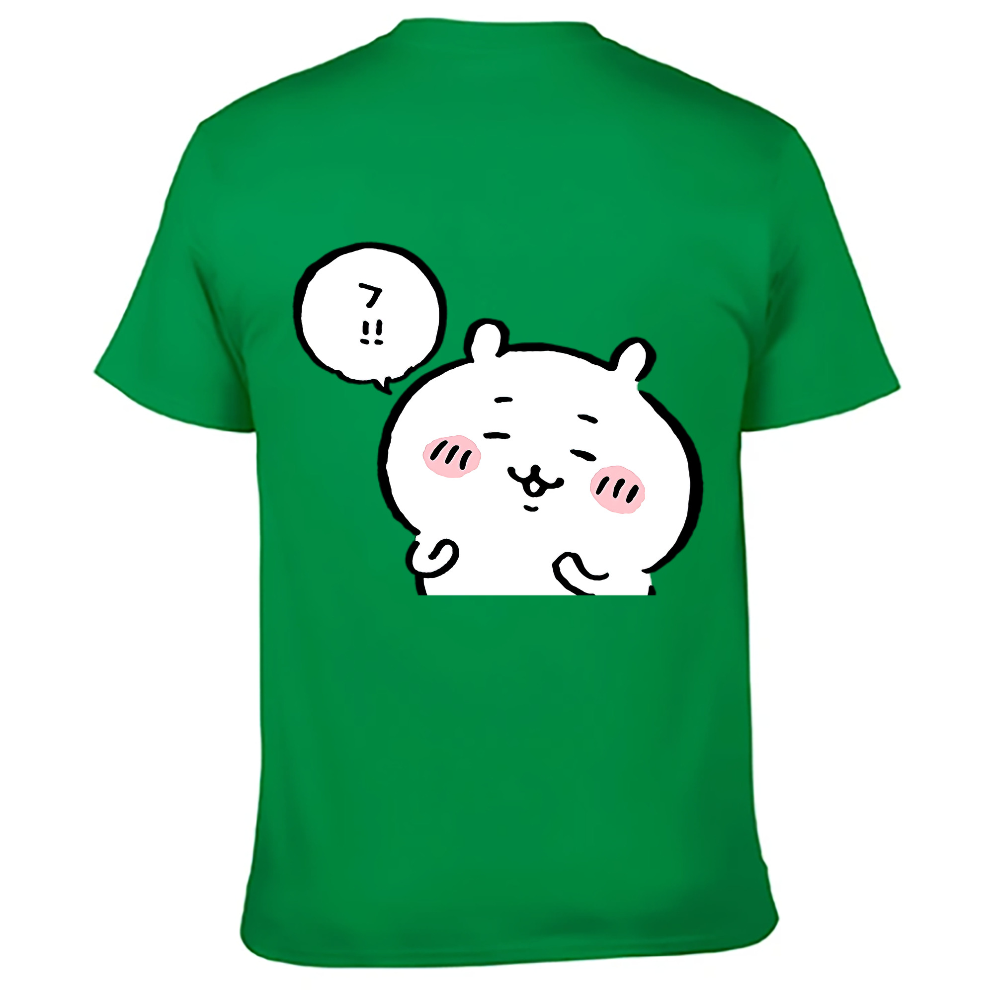 （画像用） ちいかわ ちいかわ Chii-kawa chiikawa 綿100％ メンズ半袖Tシャツ（バックプリント） 通気性