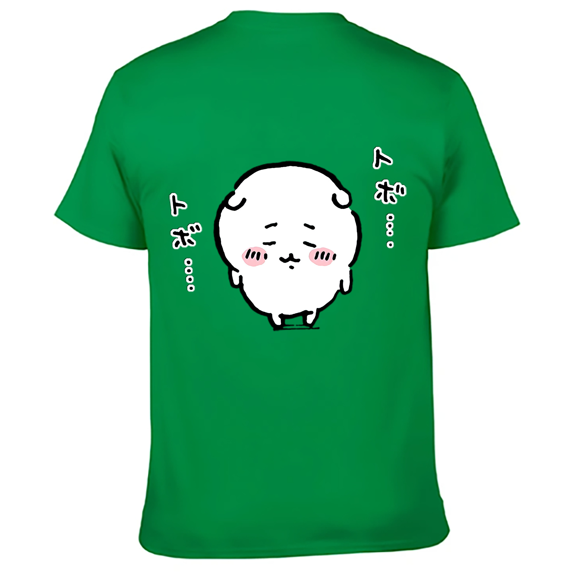 （画像用） ちいかわ ちいかわ Chii-kawa chiikawa 綿100％ メンズ半袖Tシャツ（バックプリント） 通気性