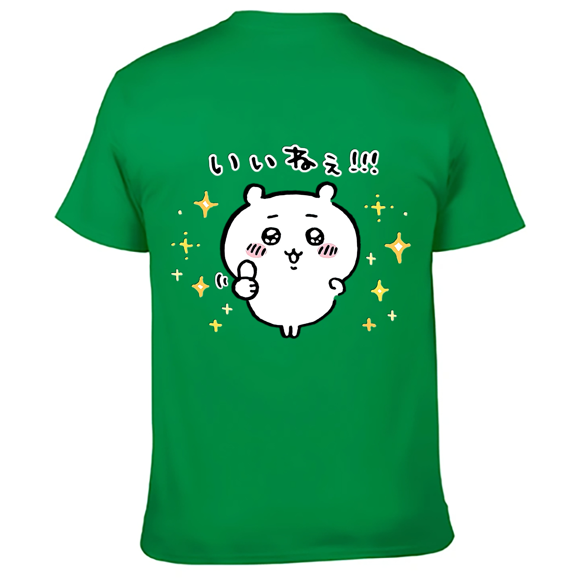 （画像用） ちいかわ ちいかわ Chii-kawa chiikawa 綿100％ メンズ半袖Tシャツ（バックプリント） 通気性
