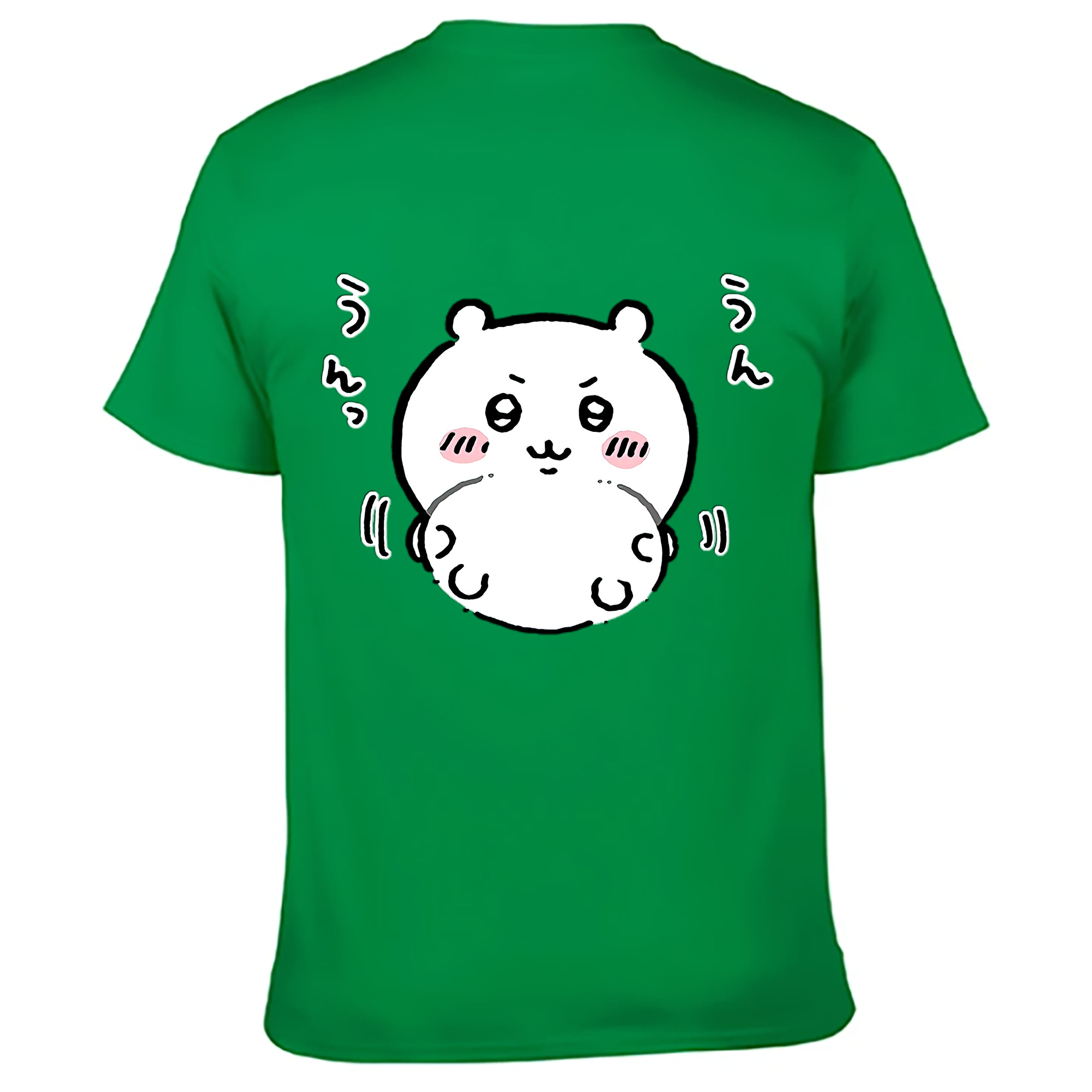 （画像用） ちいかわ ちいかわ Chii-kawa chiikawa 綿100％ メンズ半袖Tシャツ（バックプリント） 通気性