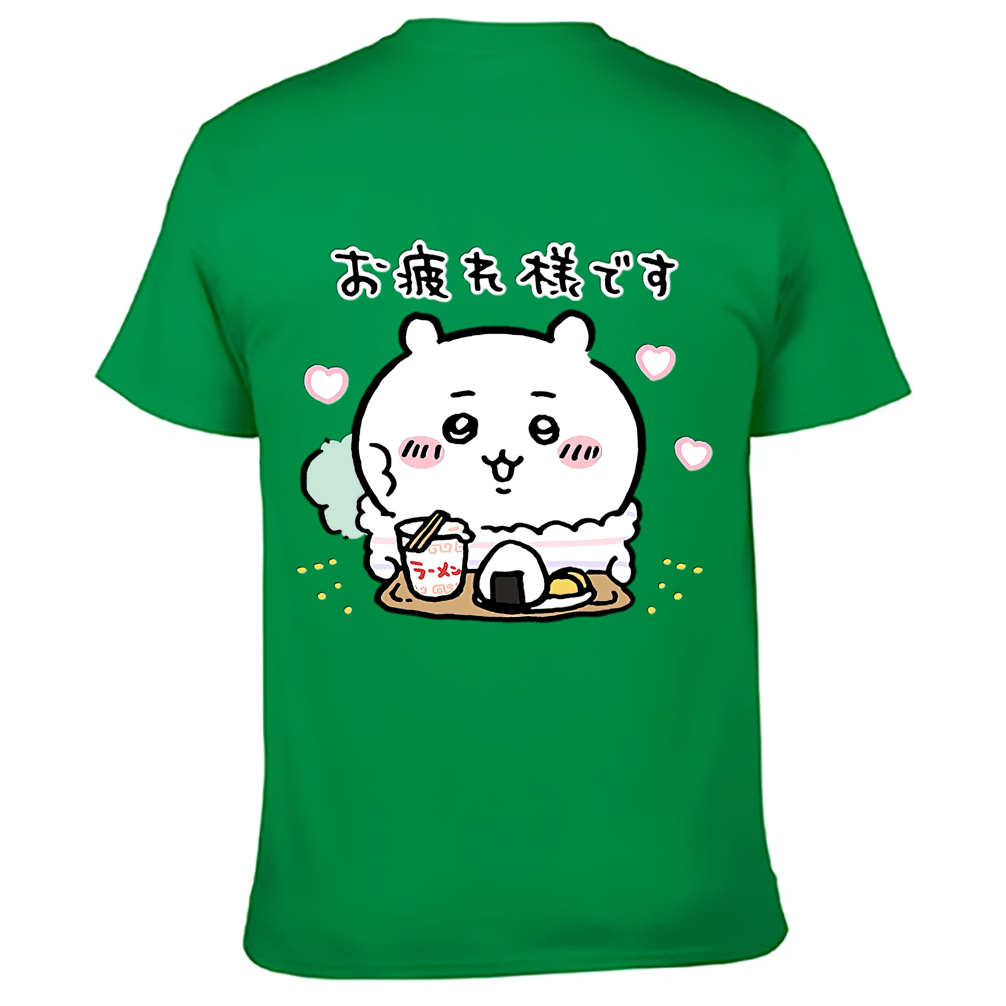 （画像用） ちいかわ ちいかわ Chii-kawa chiikawa 綿100％ メンズ半袖Tシャツ（バックプリント） 通気性