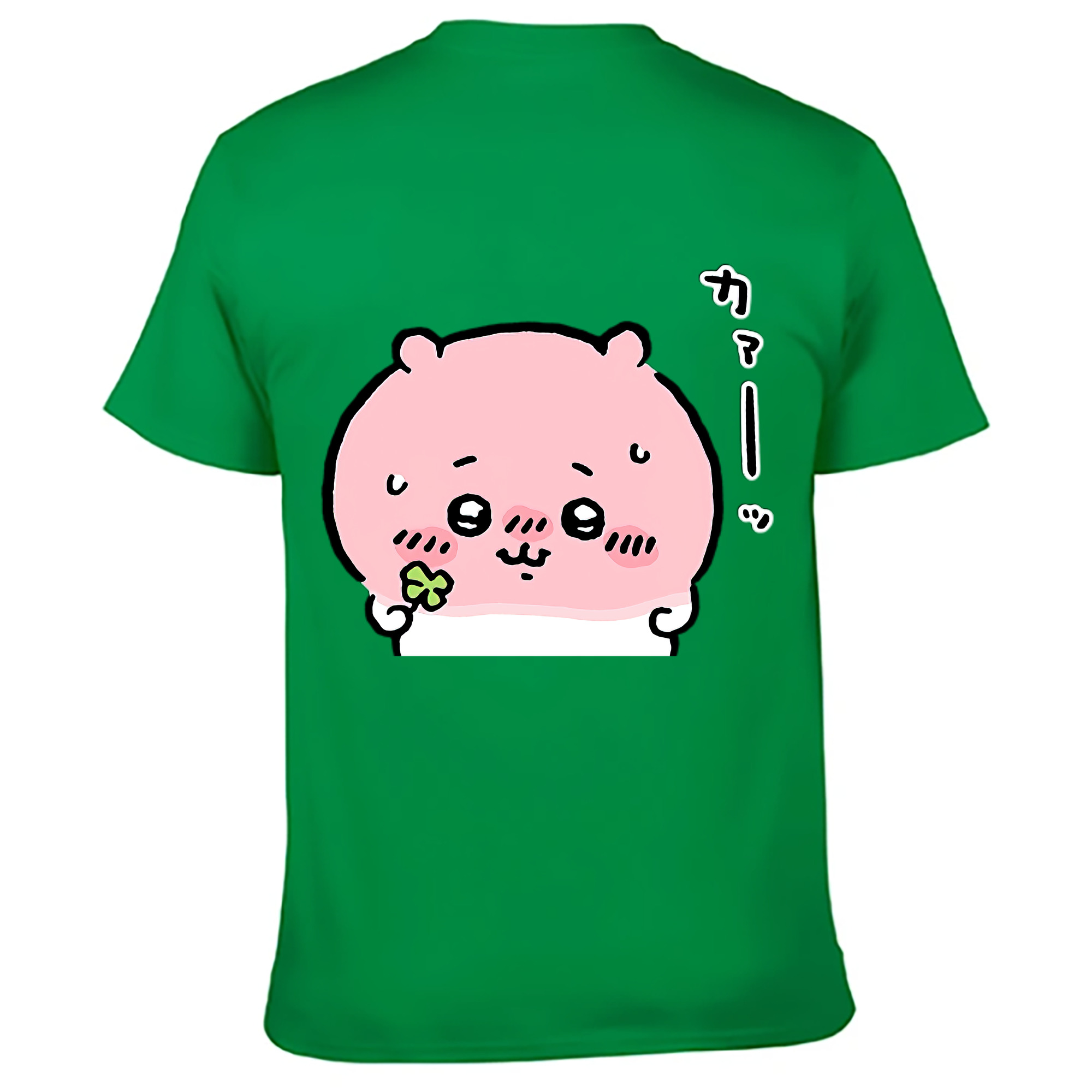 （画像用） ちいかわ ちいかわ Chii-kawa chiikawa 綿100％ メンズ半袖Tシャツ（バックプリント） 通気性