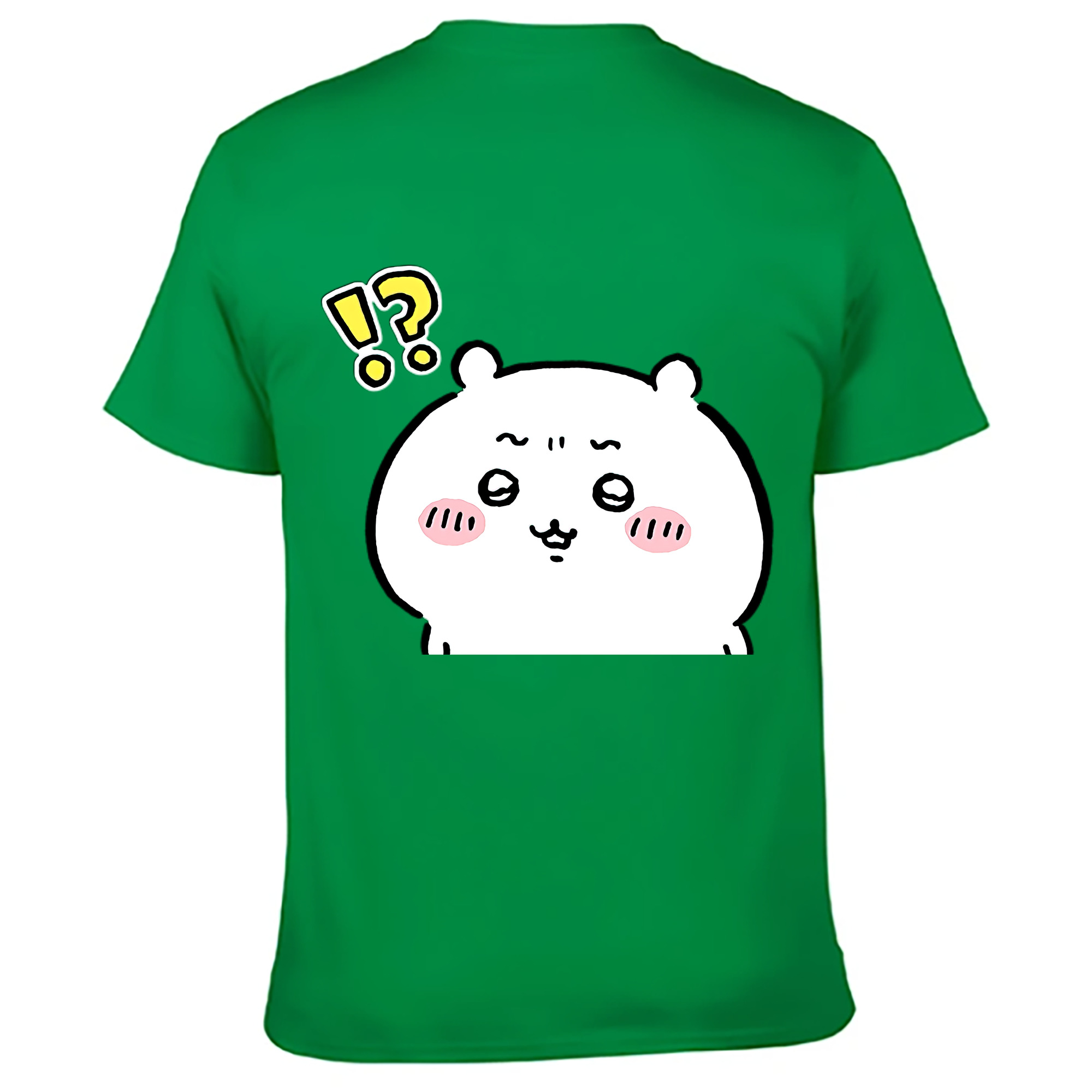 （画像用） ちいかわ ちいかわ Chii-kawa chiikawa 綿100％ メンズ半袖Tシャツ（バックプリント） 通気性