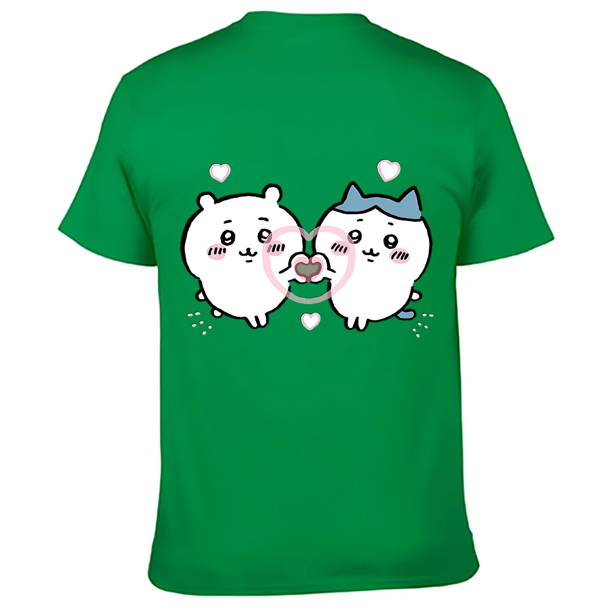（画像用） ちいかわ ちいかわ Chii-kawa chiikawa 綿100％ メンズ半袖Tシャツ（バックプリント） 通気性
