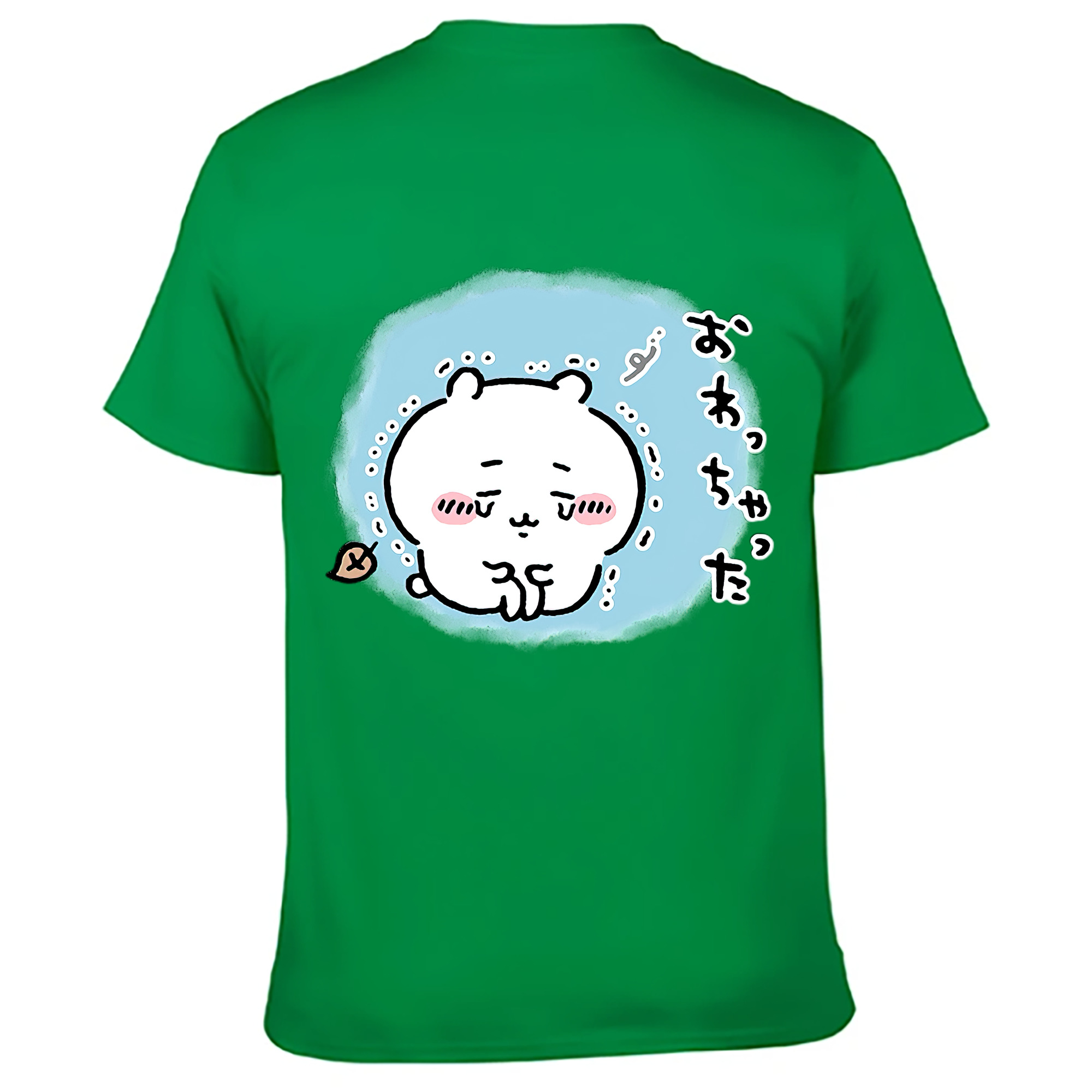 （画像用） ちいかわ ちいかわ Chii-kawa chiikawa 綿100％ メンズ半袖Tシャツ（バックプリント） 通気性