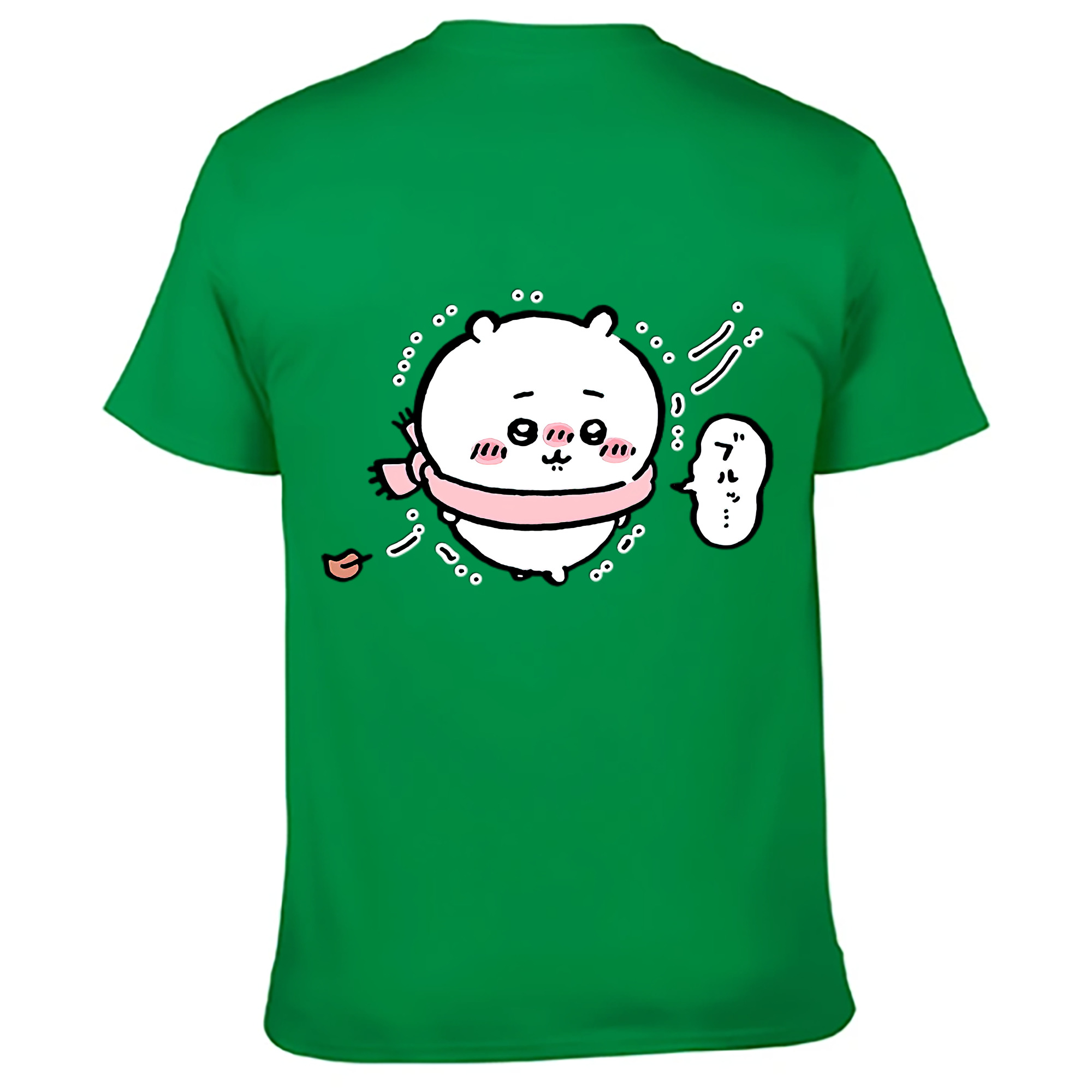 （画像用） ちいかわ ちいかわ Chii-kawa chiikawa 綿100％ メンズ半袖Tシャツ（バックプリント） 通気性