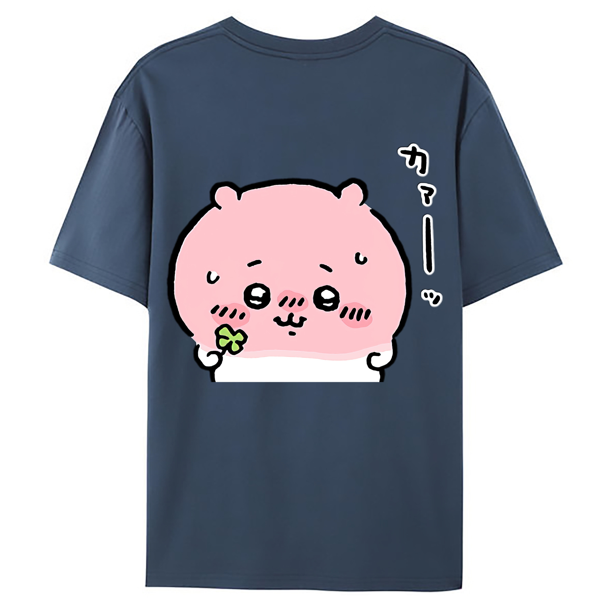 （画像用） ちいかわ ちいかわ Chii-kawa chiikawa 綿100％ メンズ半袖Tシャツ（バックプリント） 通気性