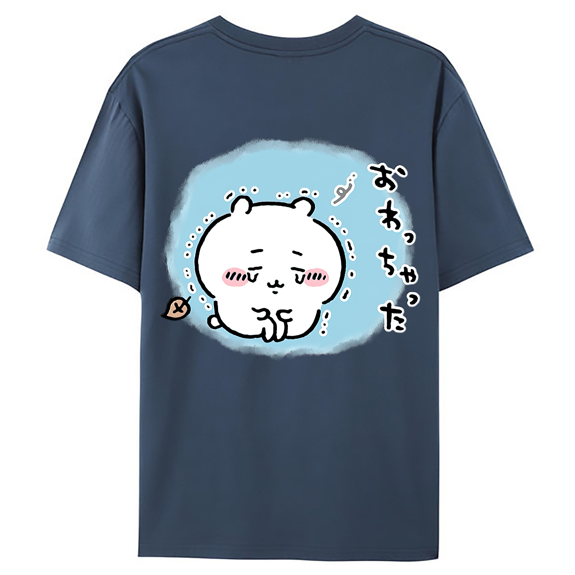 （画像用） ちいかわ ちいかわ Chii-kawa chiikawa 綿100％ メンズ半袖Tシャツ（バックプリント） 通気性