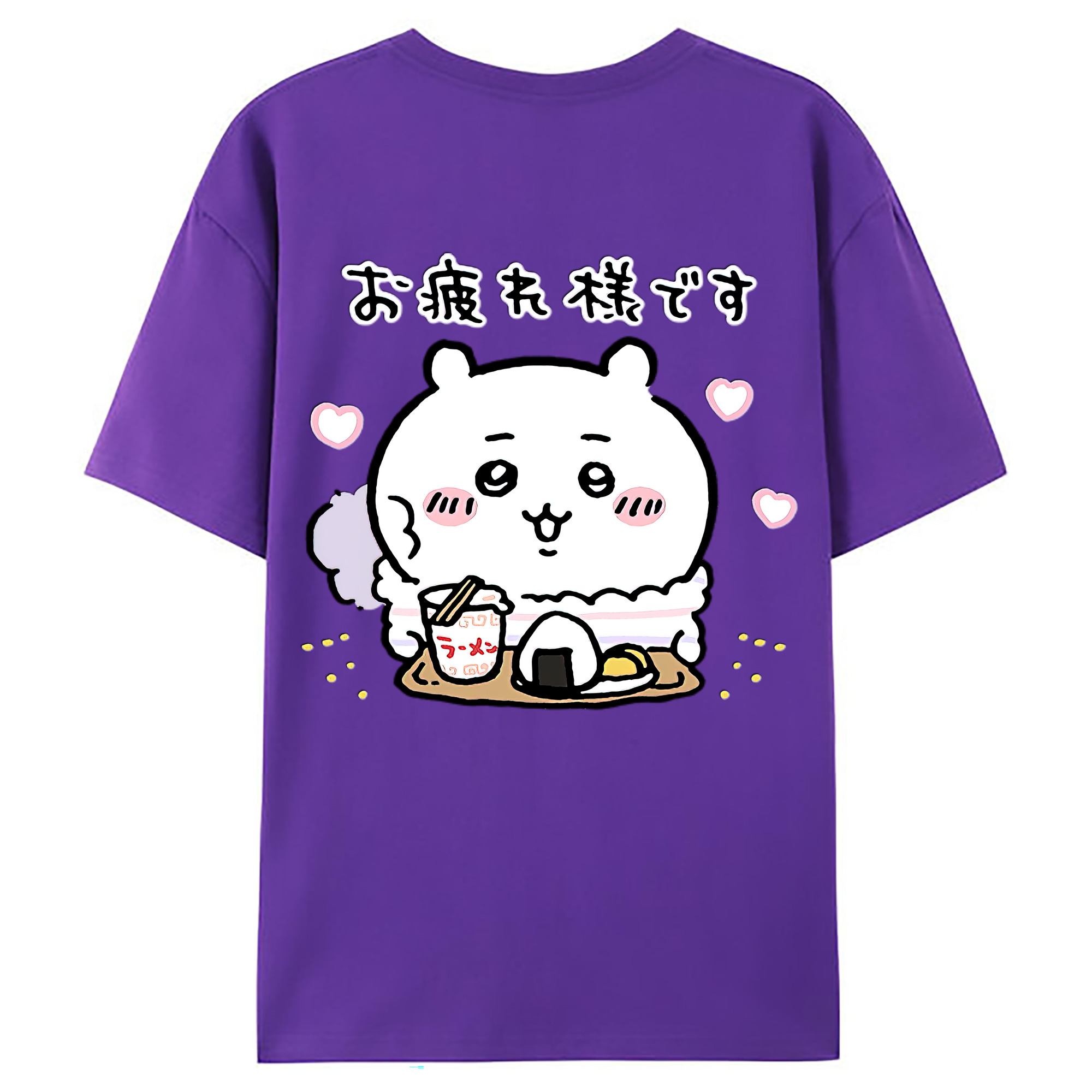 （画像用） ちいかわ ちいかわ Chii-kawa chiikawa 綿100％ メンズ半袖Tシャツ（バックプリント） 通気性