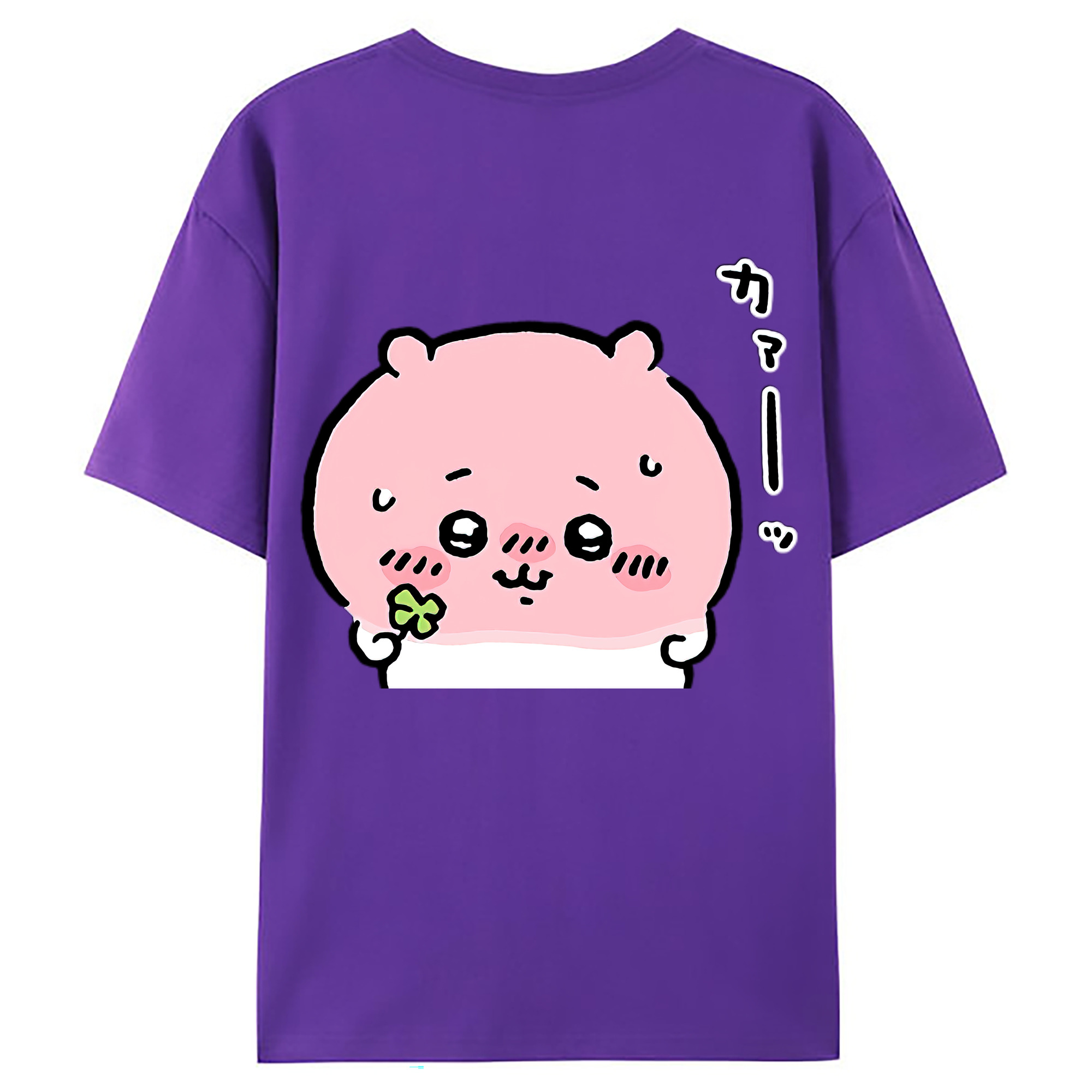 （画像用） ちいかわ ちいかわ Chii-kawa chiikawa 綿100％ メンズ半袖Tシャツ（バックプリント） 通気性