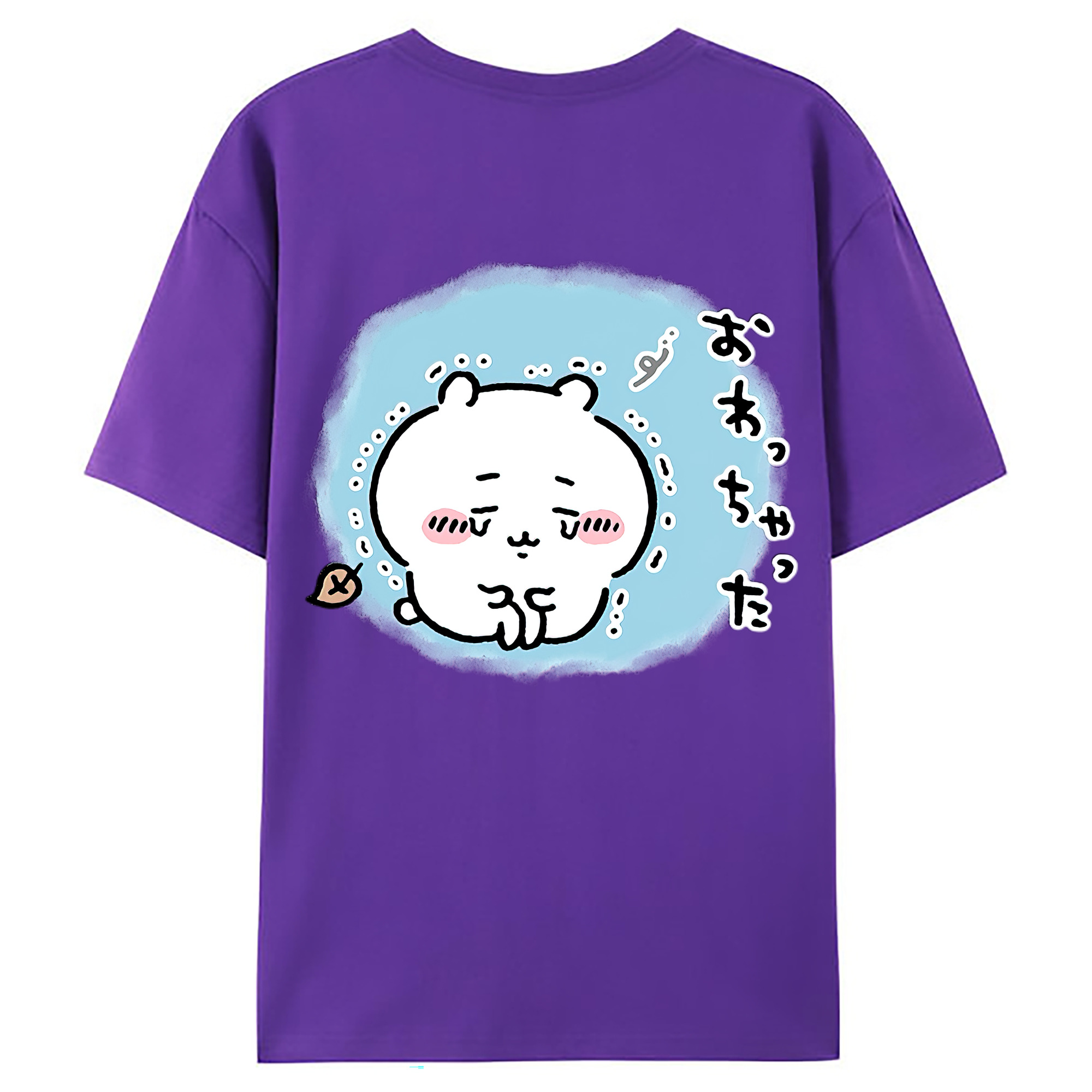 （画像用） ちいかわ ちいかわ Chii-kawa chiikawa 綿100％ メンズ半袖Tシャツ（バックプリント） 通気性