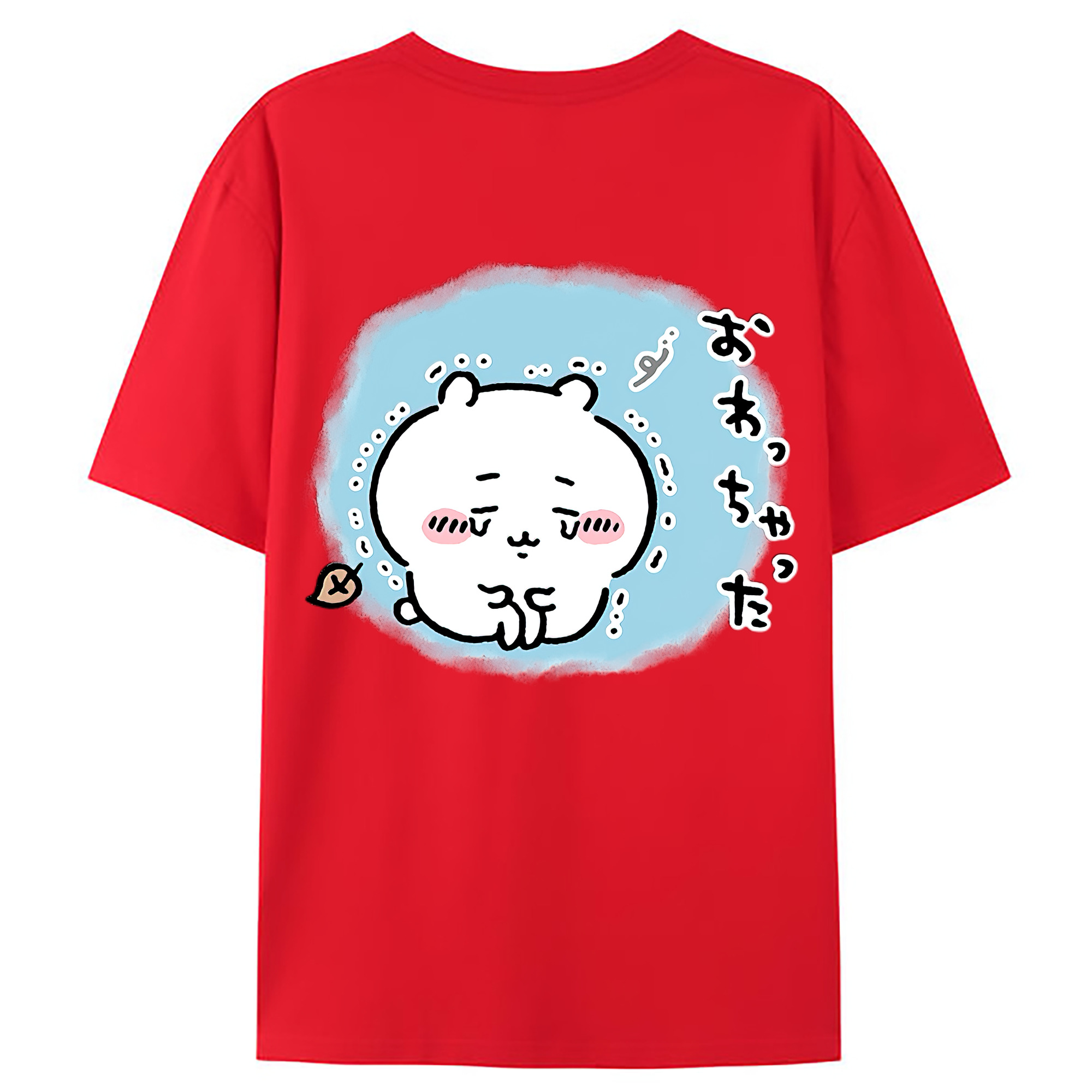 （画像用） ちいかわ ちいかわ Chii-kawa chiikawa 綿100％ メンズ半袖Tシャツ（バックプリント） 通気性