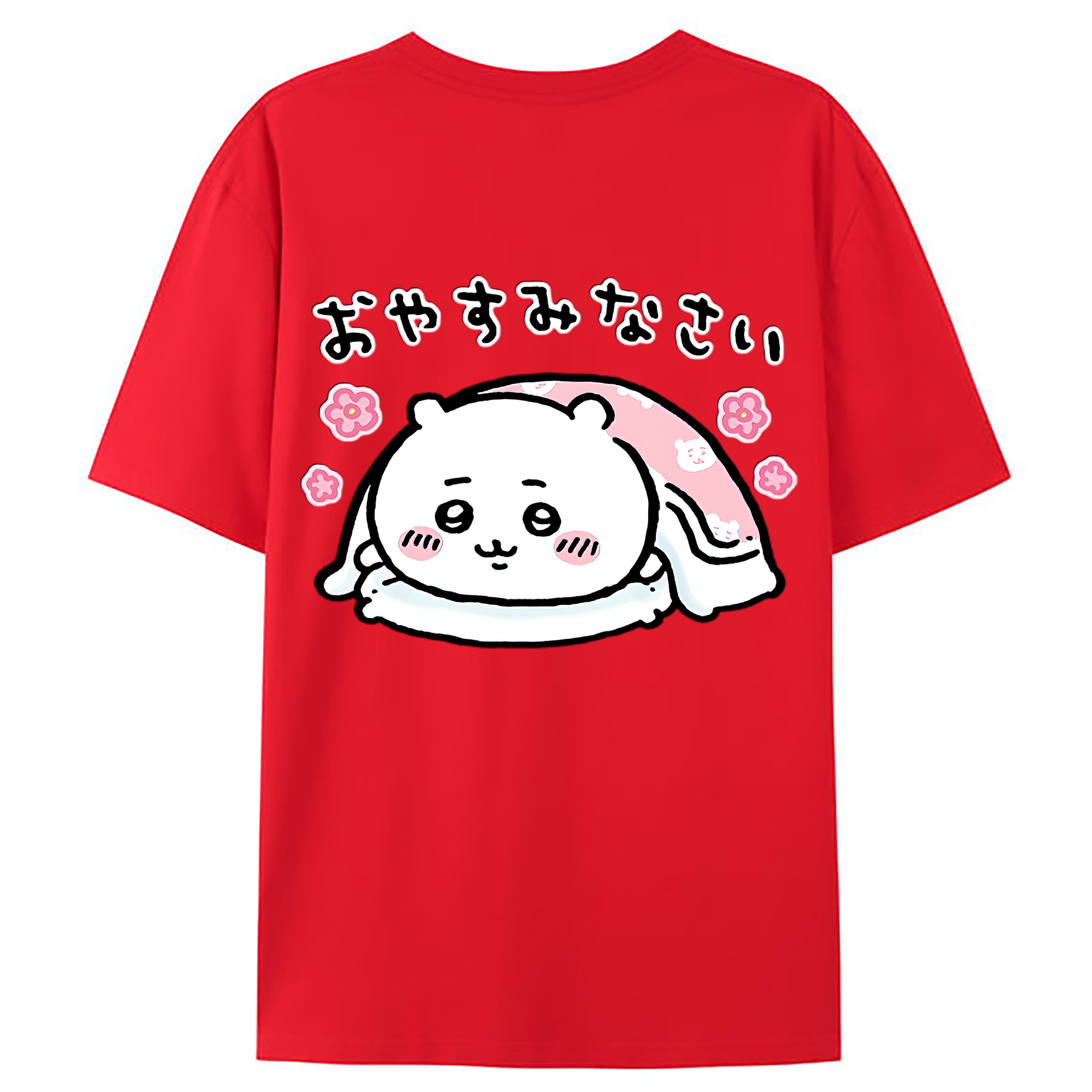 （画像用） ちいかわ ちいかわ Chii-kawa chiikawa 綿100％ メンズ半袖Tシャツ（バックプリント） 通気性