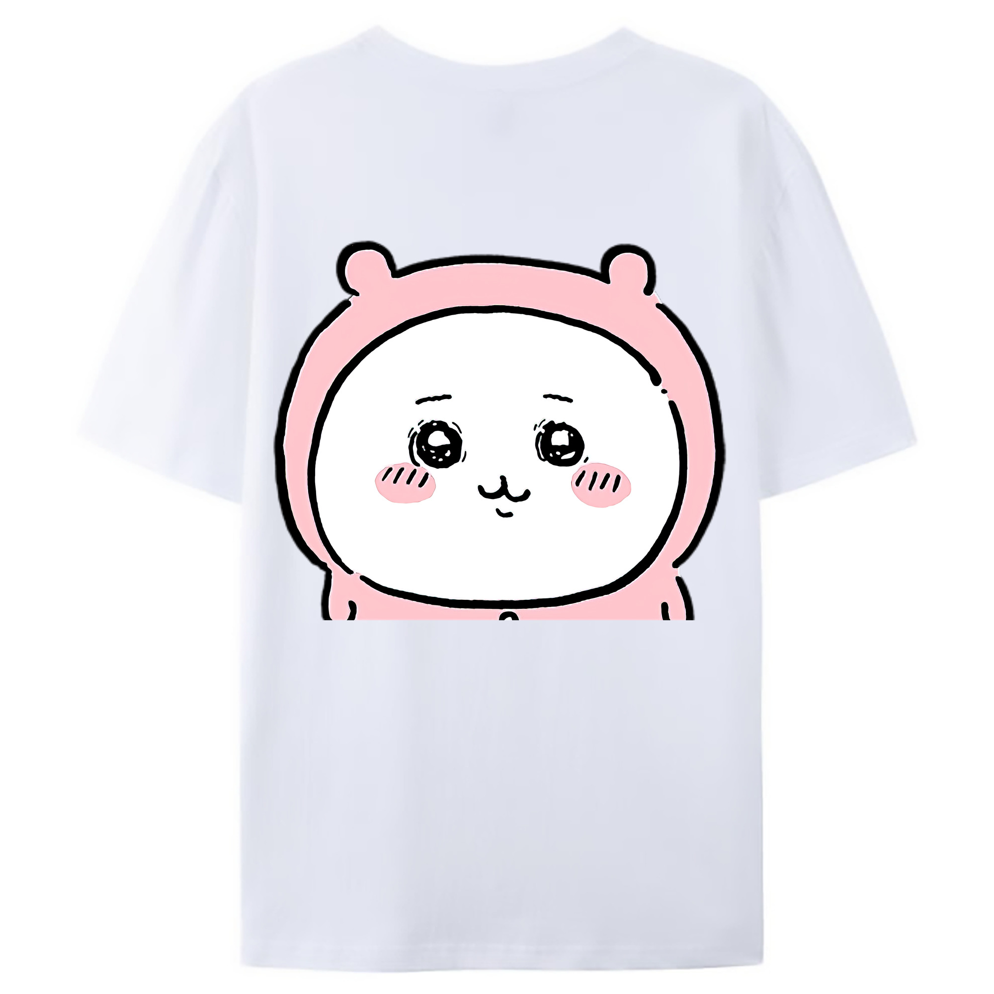 （画像用） ちいかわ ちいかわ Chii-kawa chiikawa 綿100％ メンズ半袖Tシャツ（バックプリント） 通気性