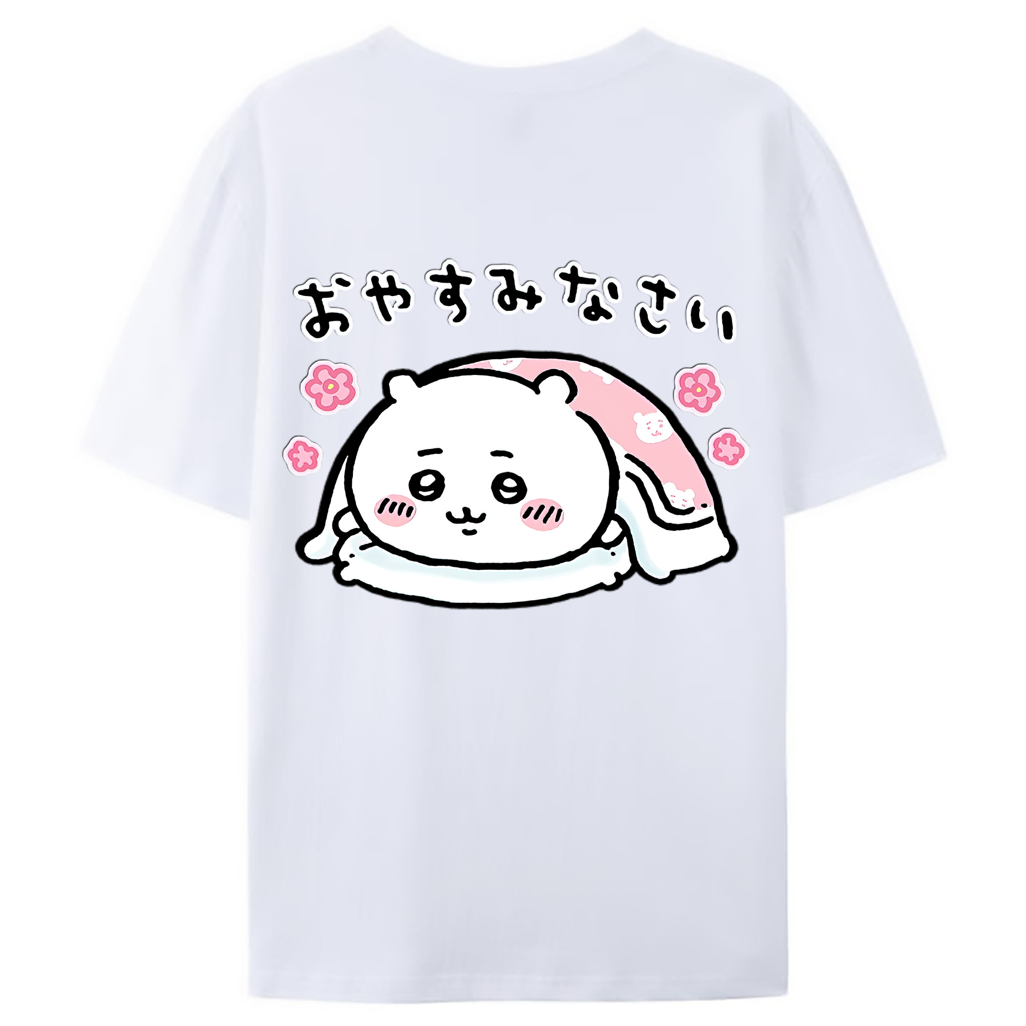 （画像用） ちいかわ ちいかわ Chii-kawa chiikawa 綿100％ メンズ半袖Tシャツ（バックプリント） 通気性