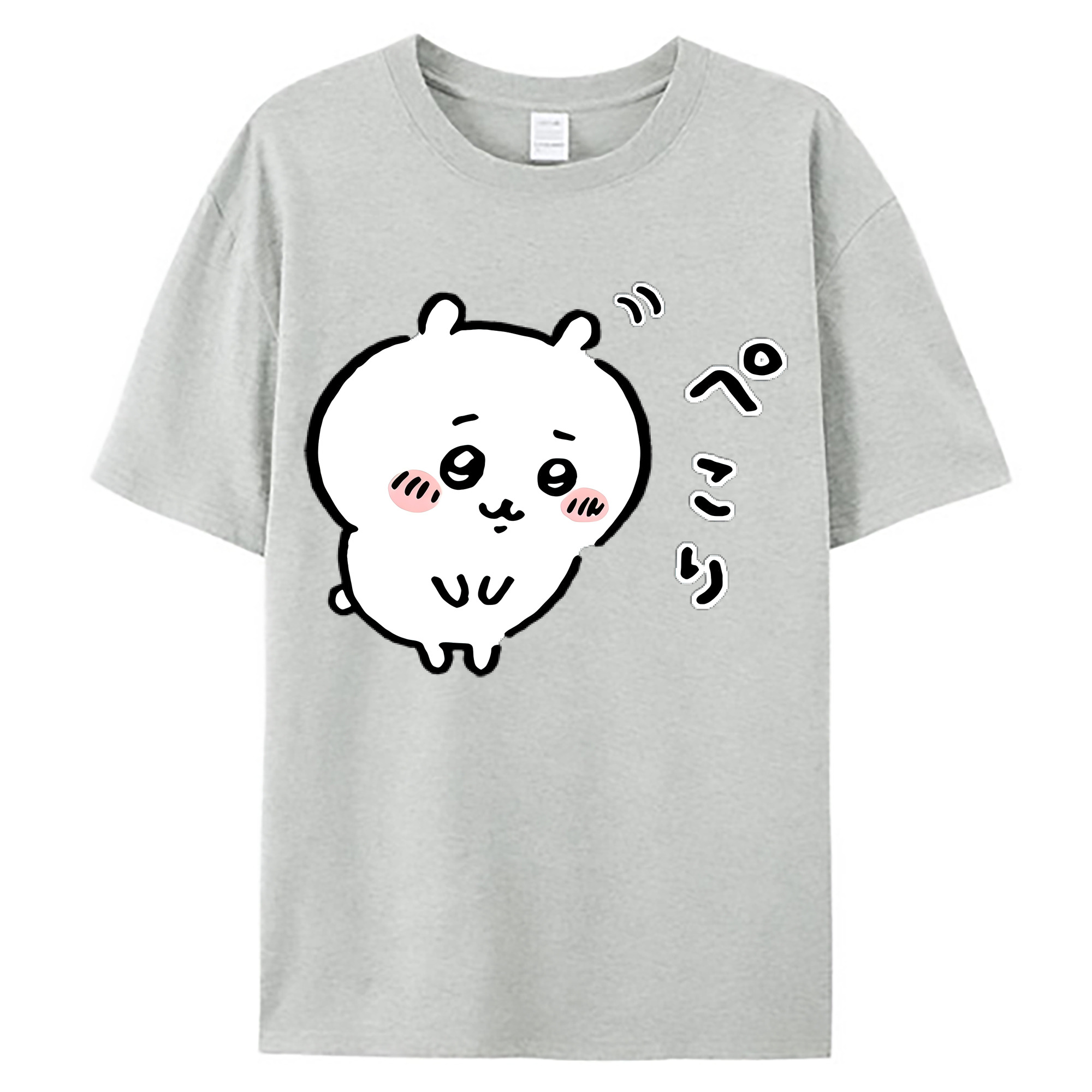 （画像用） ちいかわ ちいかわ Chii-kawa chiikawa 綿100％ メンズ半袖Tシャツ｜肌触りやわらか＆通気性