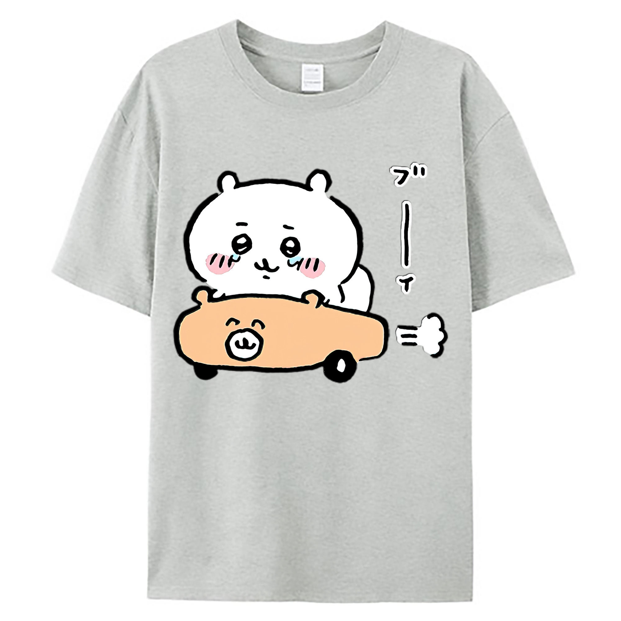 （画像用） ちいかわ ちいかわ Chii-kawa chiikawa 綿100％ メンズ半袖Tシャツ｜肌触りやわらか＆通気性