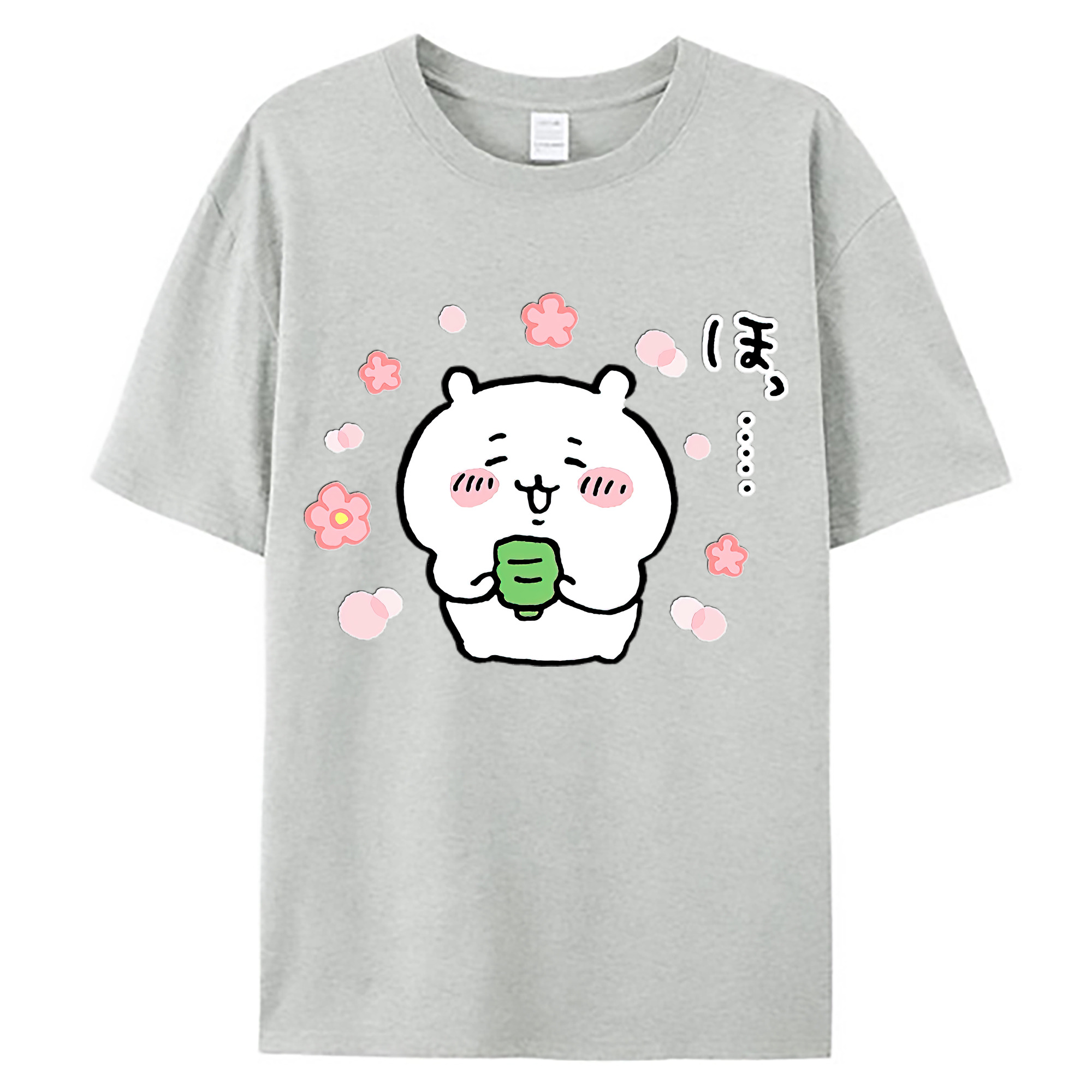 （画像用） ちいかわ ちいかわ Chii-kawa chiikawa 綿100％ メンズ半袖Tシャツ｜肌触りやわらか＆通気性