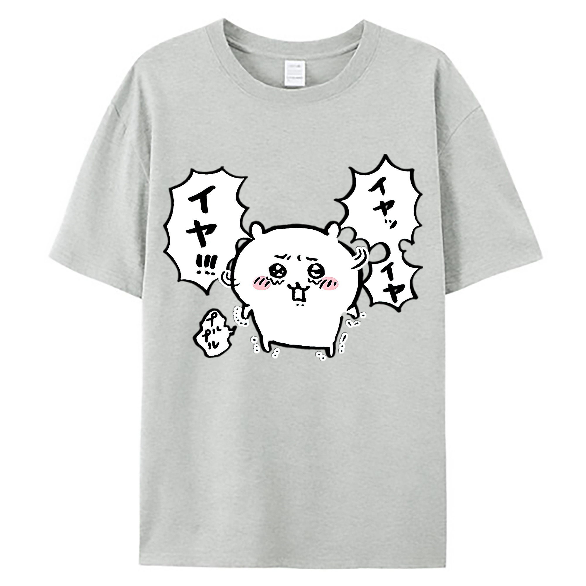 （画像用） ちいかわ ちいかわ Chii-kawa chiikawa 綿100％ メンズ半袖Tシャツ｜肌触りやわらか＆通気性