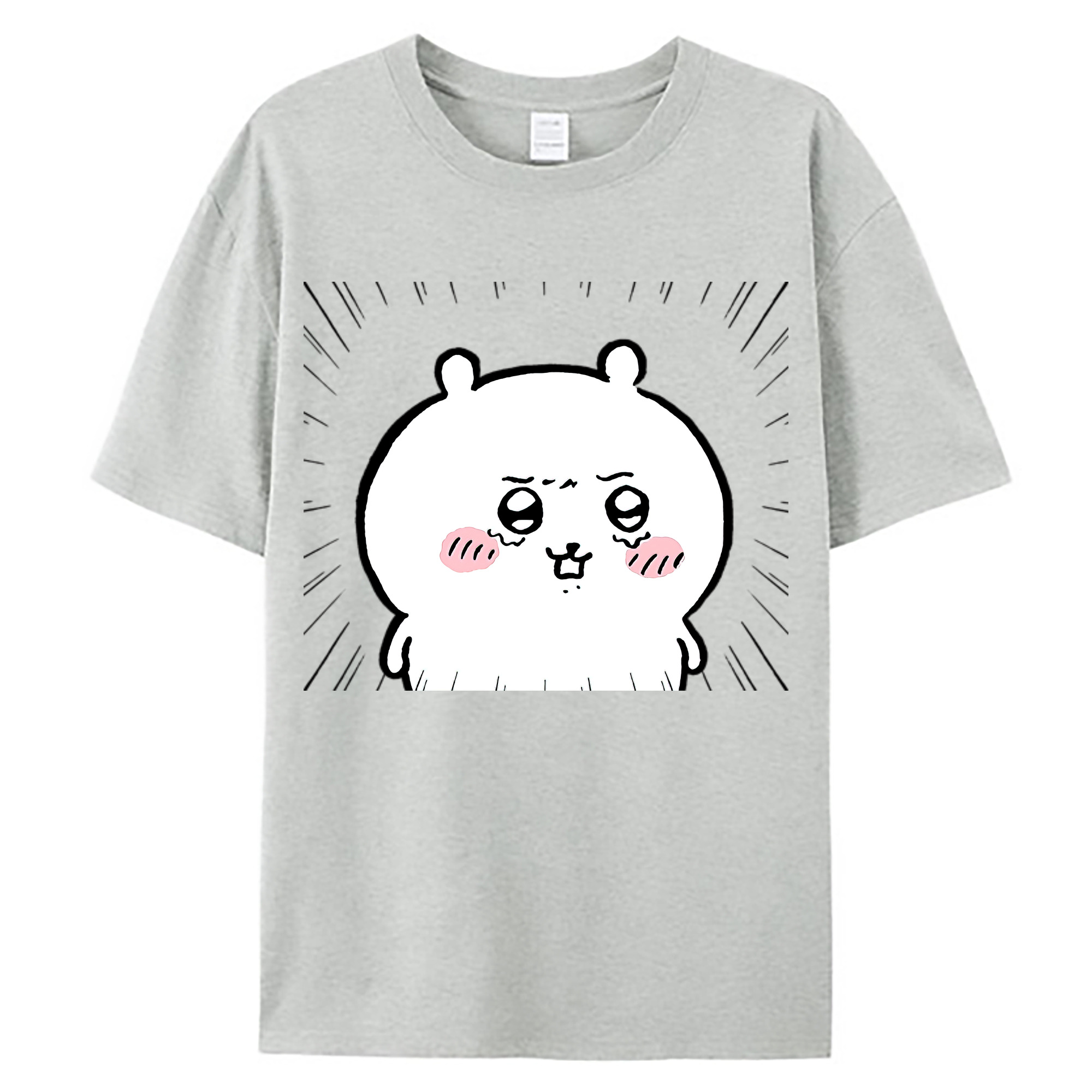 （画像用） ちいかわ ちいかわ Chii-kawa chiikawa 綿100％ メンズ半袖Tシャツ｜肌触りやわらか＆通気性
