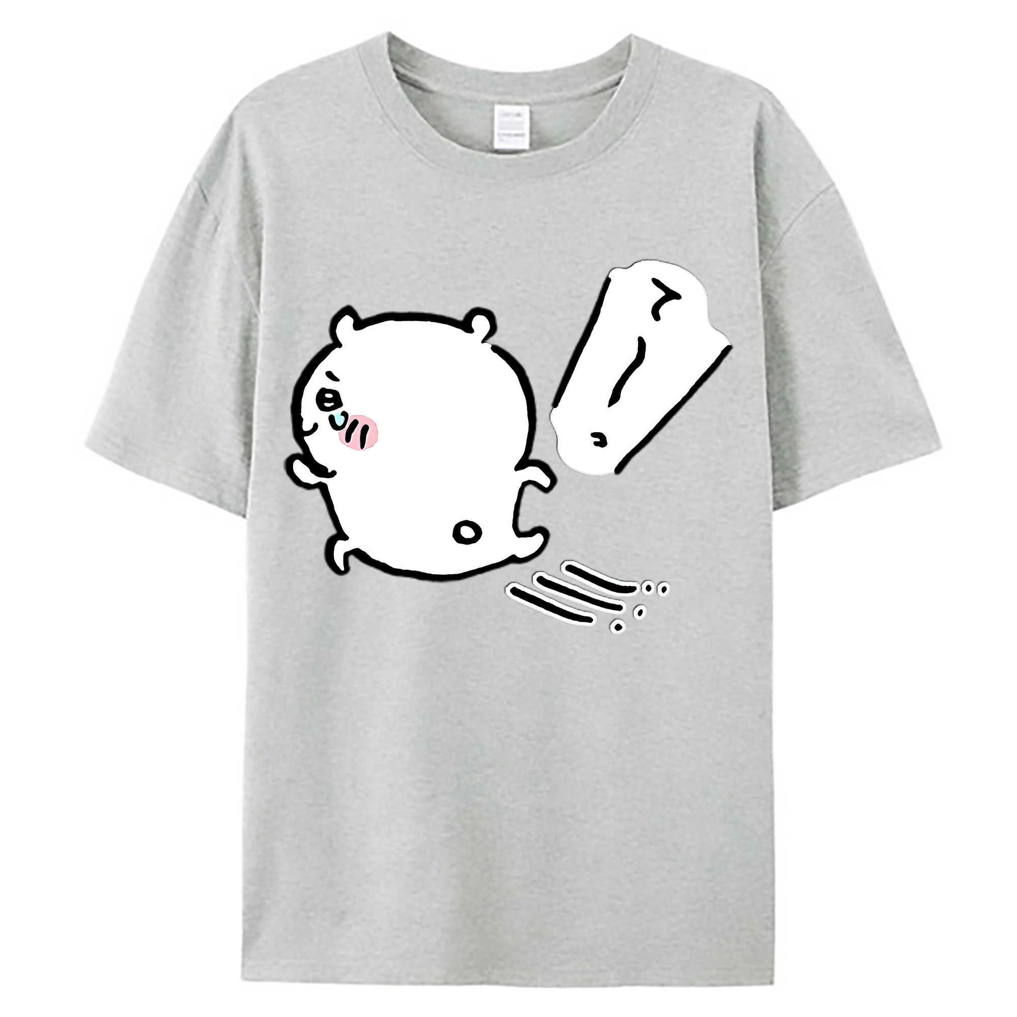 （画像用） ちいかわ ちいかわ Chii-kawa chiikawa 綿100％ メンズ半袖Tシャツ｜肌触りやわらか＆通気性