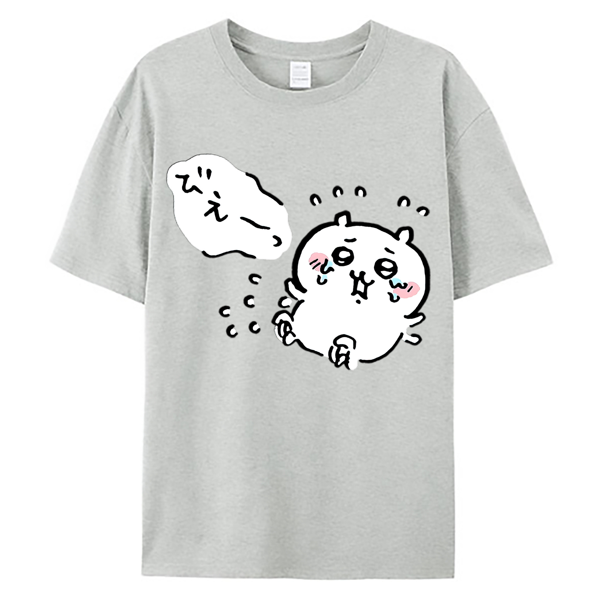 （画像用） ちいかわ ちいかわ Chii-kawa chiikawa 綿100％ メンズ半袖Tシャツ｜肌触りやわらか＆通気性