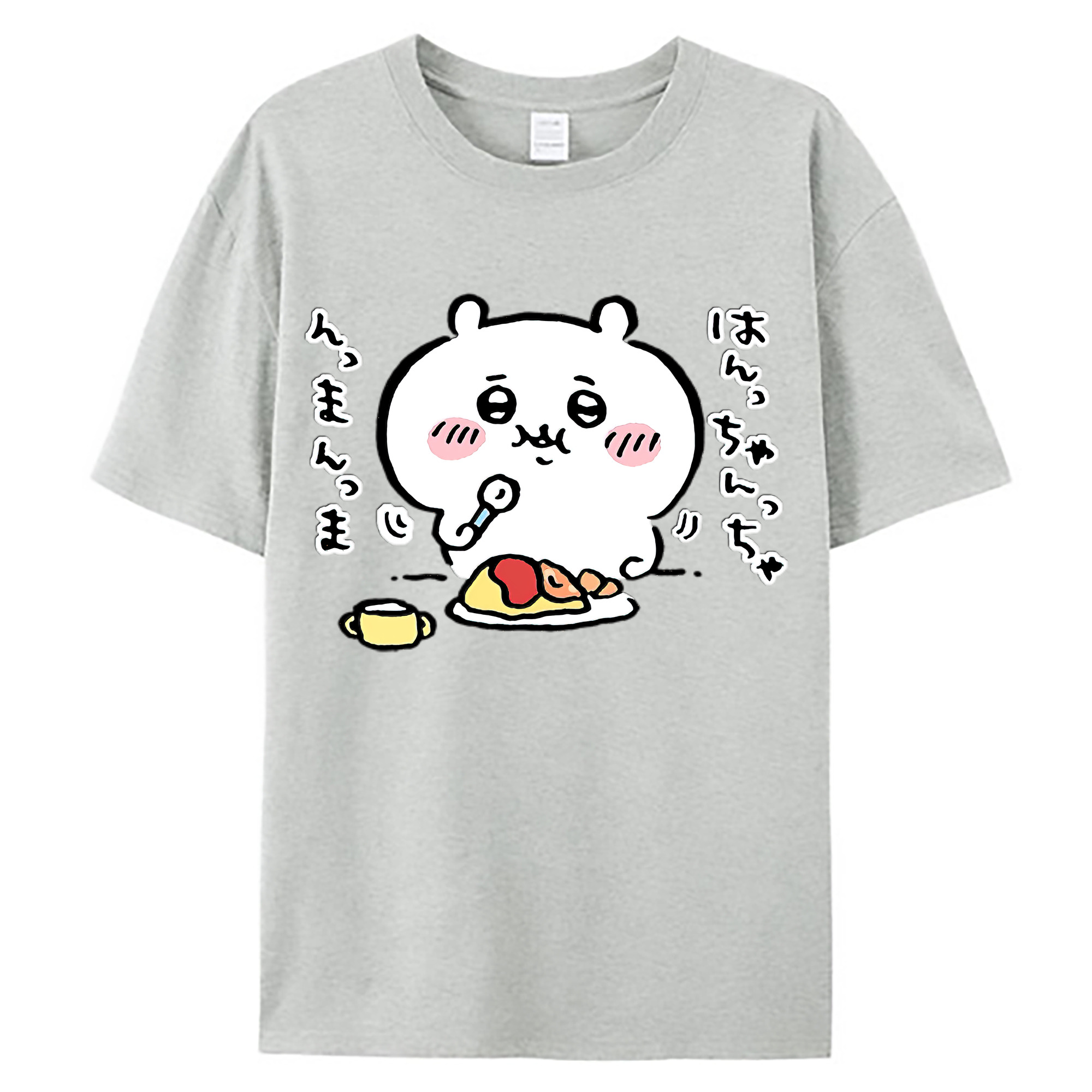 （画像用） ちいかわ ちいかわ Chii-kawa chiikawa 綿100％ メンズ半袖Tシャツ｜肌触りやわらか＆通気性