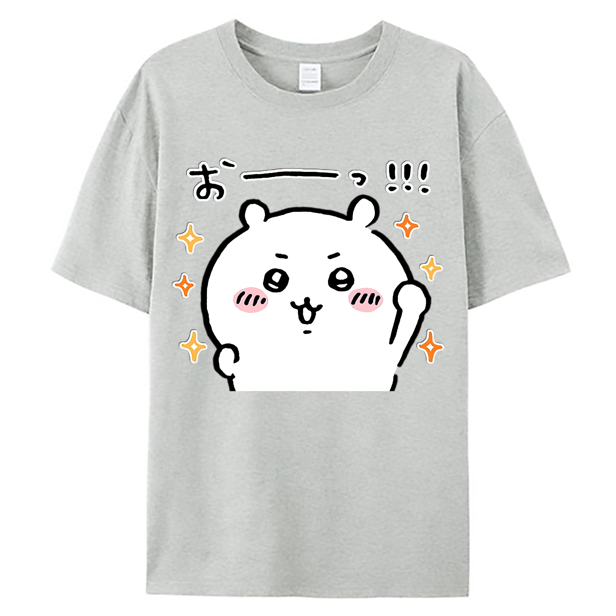 （画像用） ちいかわ ちいかわ Chii-kawa chiikawa 綿100％ メンズ半袖Tシャツ｜肌触りやわらか＆通気性