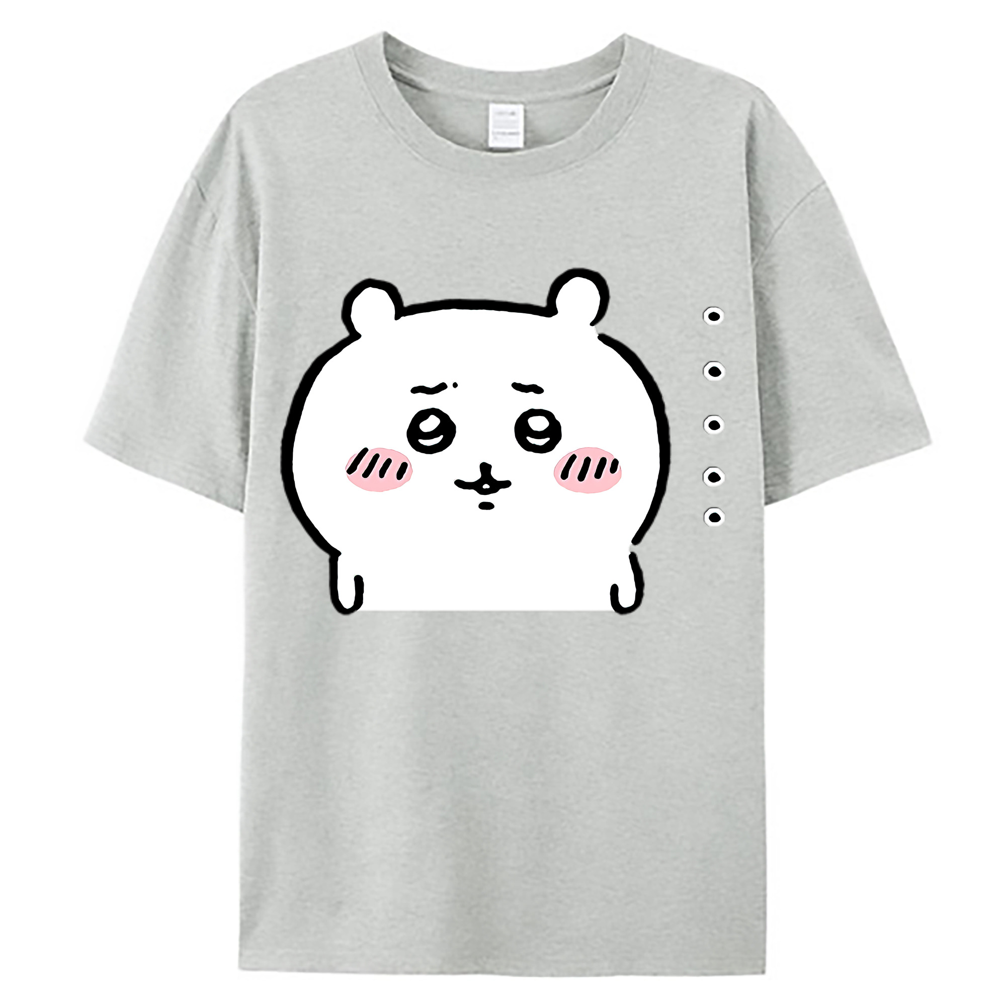 （画像用） ちいかわ ちいかわ Chii-kawa chiikawa 綿100％ メンズ半袖Tシャツ｜肌触りやわらか＆通気性