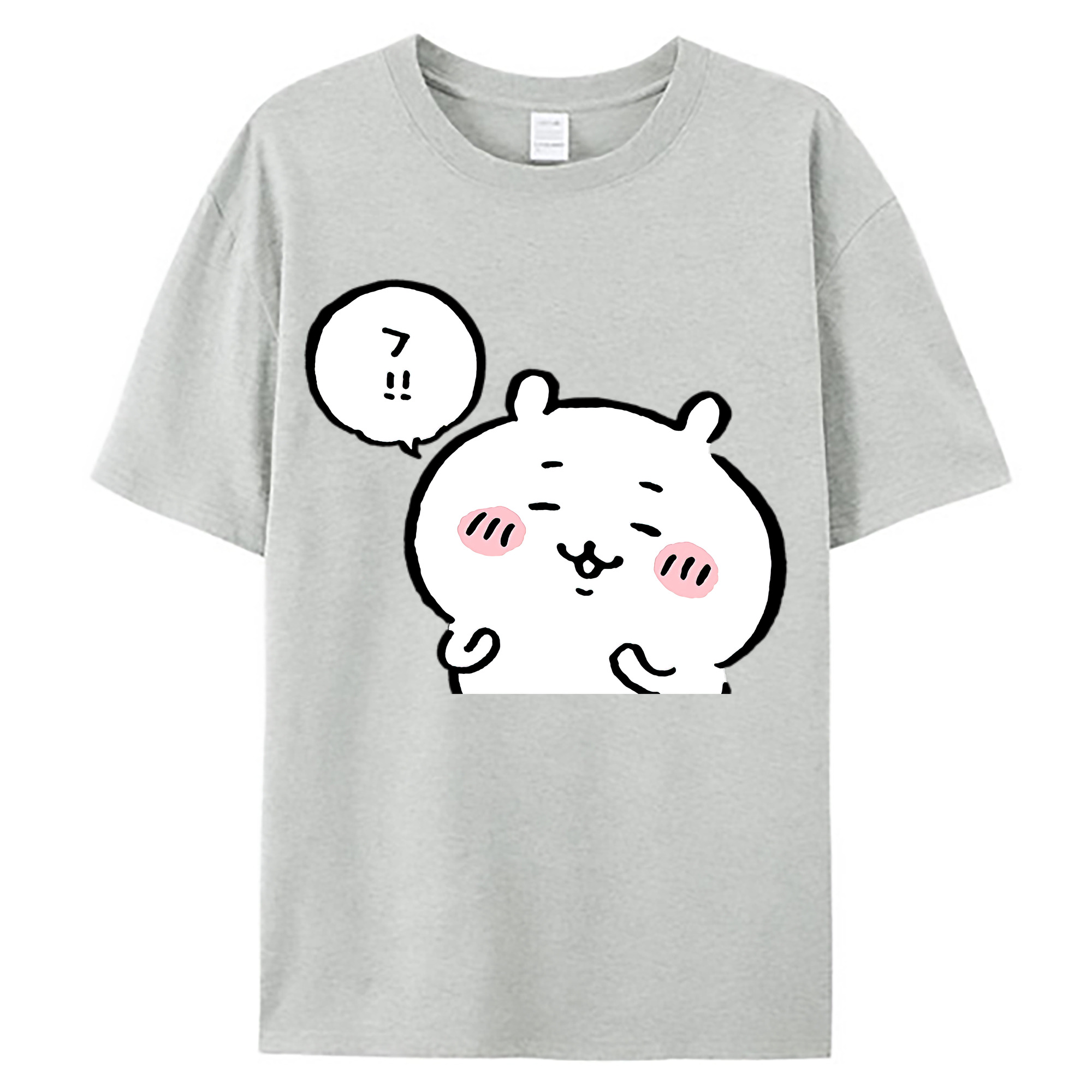 （画像用） ちいかわ ちいかわ Chii-kawa chiikawa 綿100％ メンズ半袖Tシャツ｜肌触りやわらか＆通気性