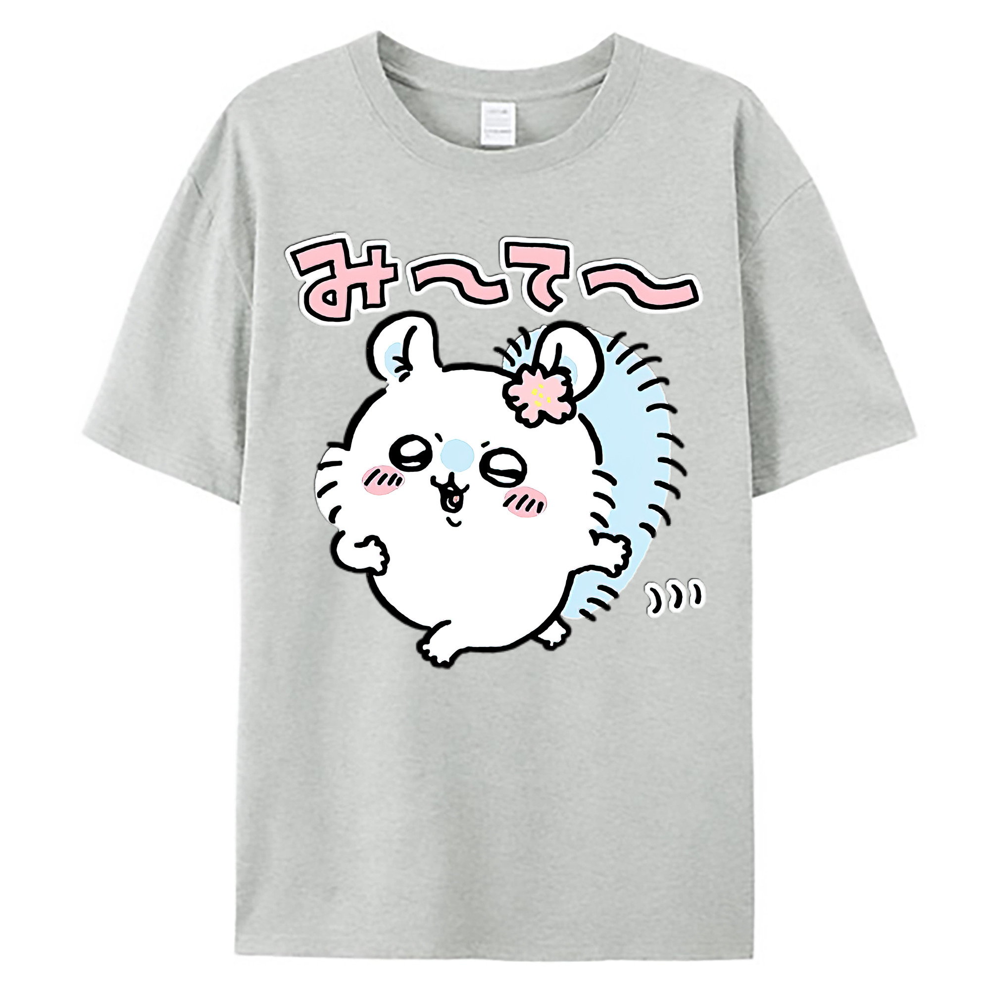 （画像用） ちいかわ モモンガ Chii-kawa Momonga 綿100％ メンズ半袖Tシャツ｜肌触りやわらか＆通気性